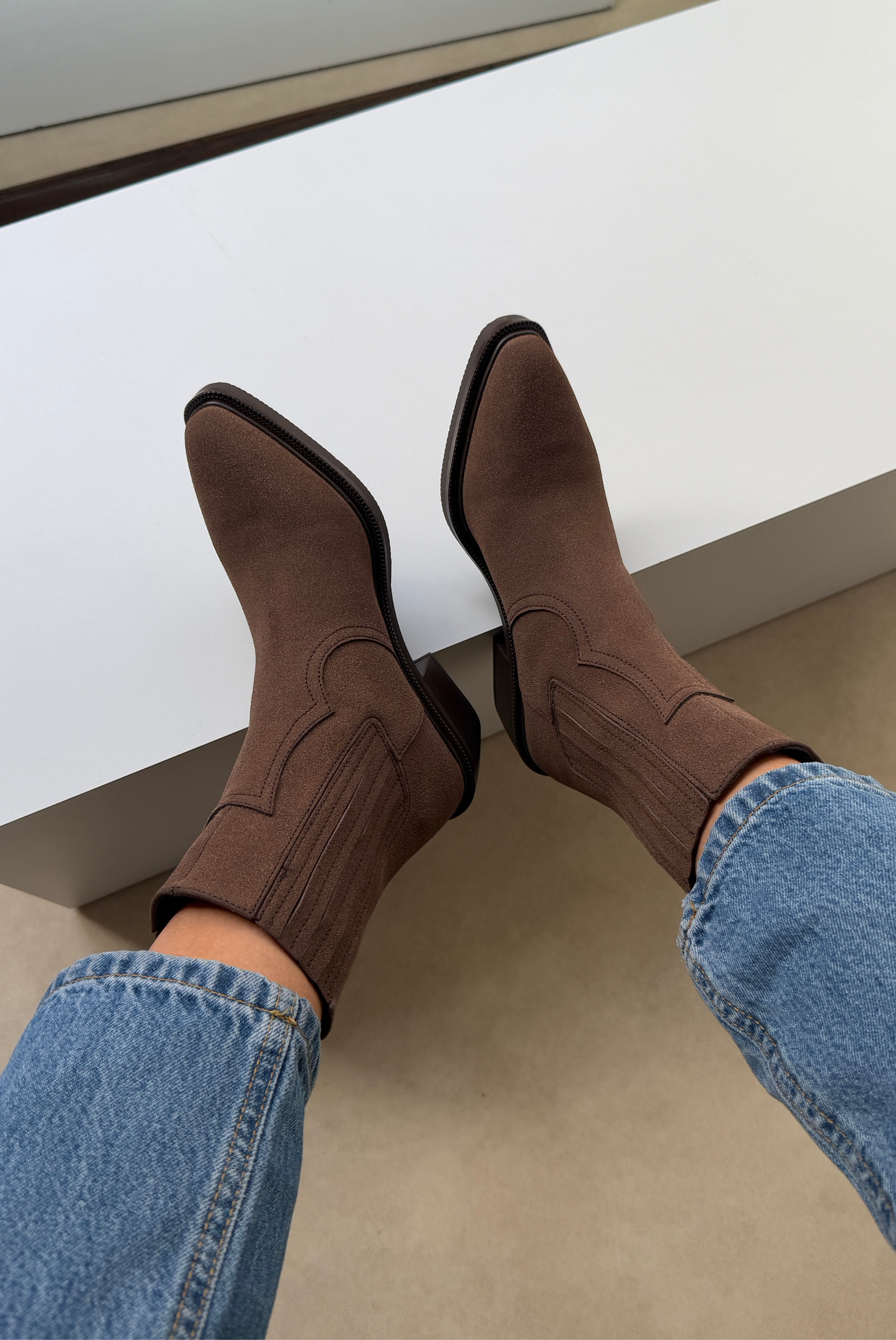 Kadın Bot KAHVE SÜET