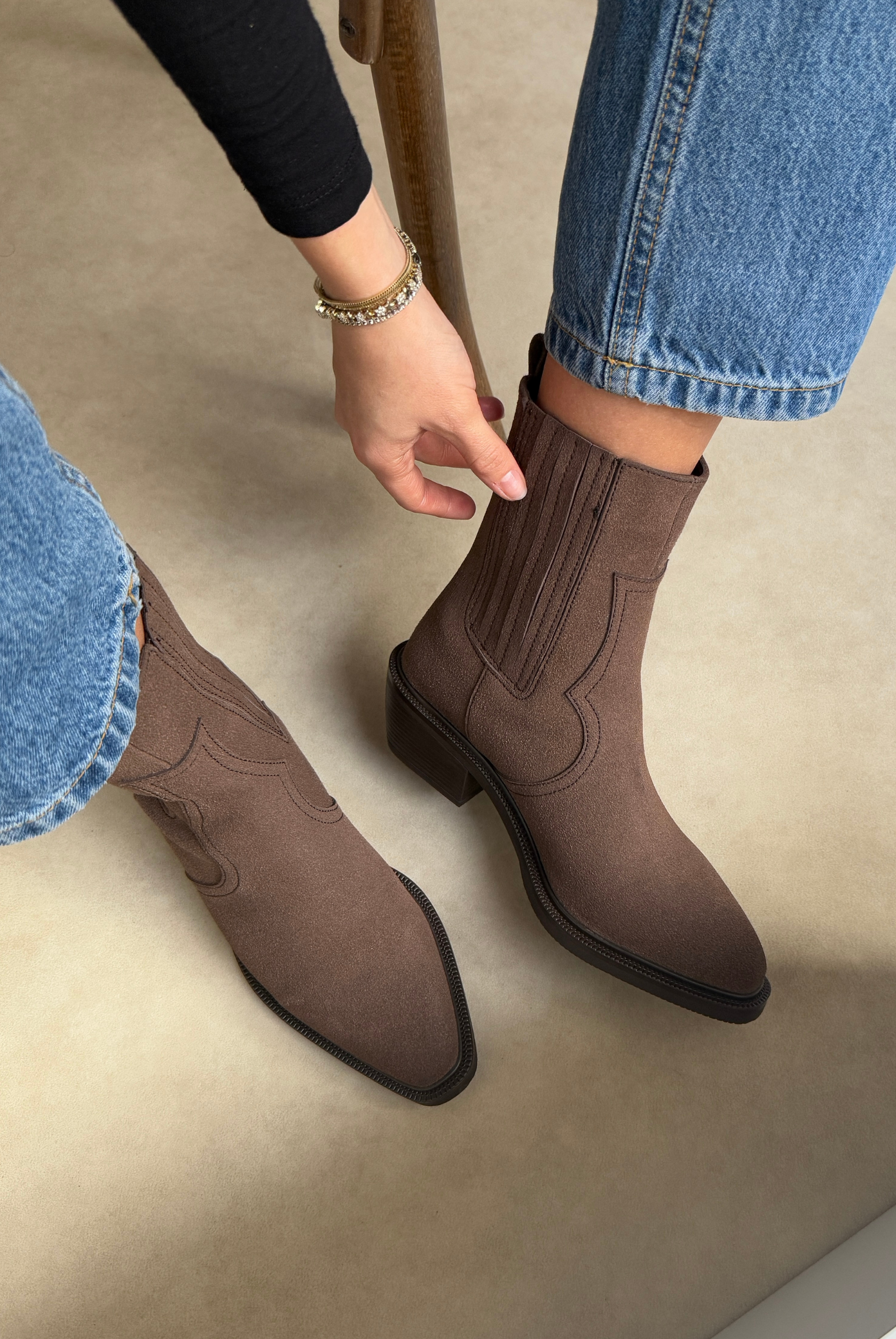 Kadın Bot KAHVE SÜET