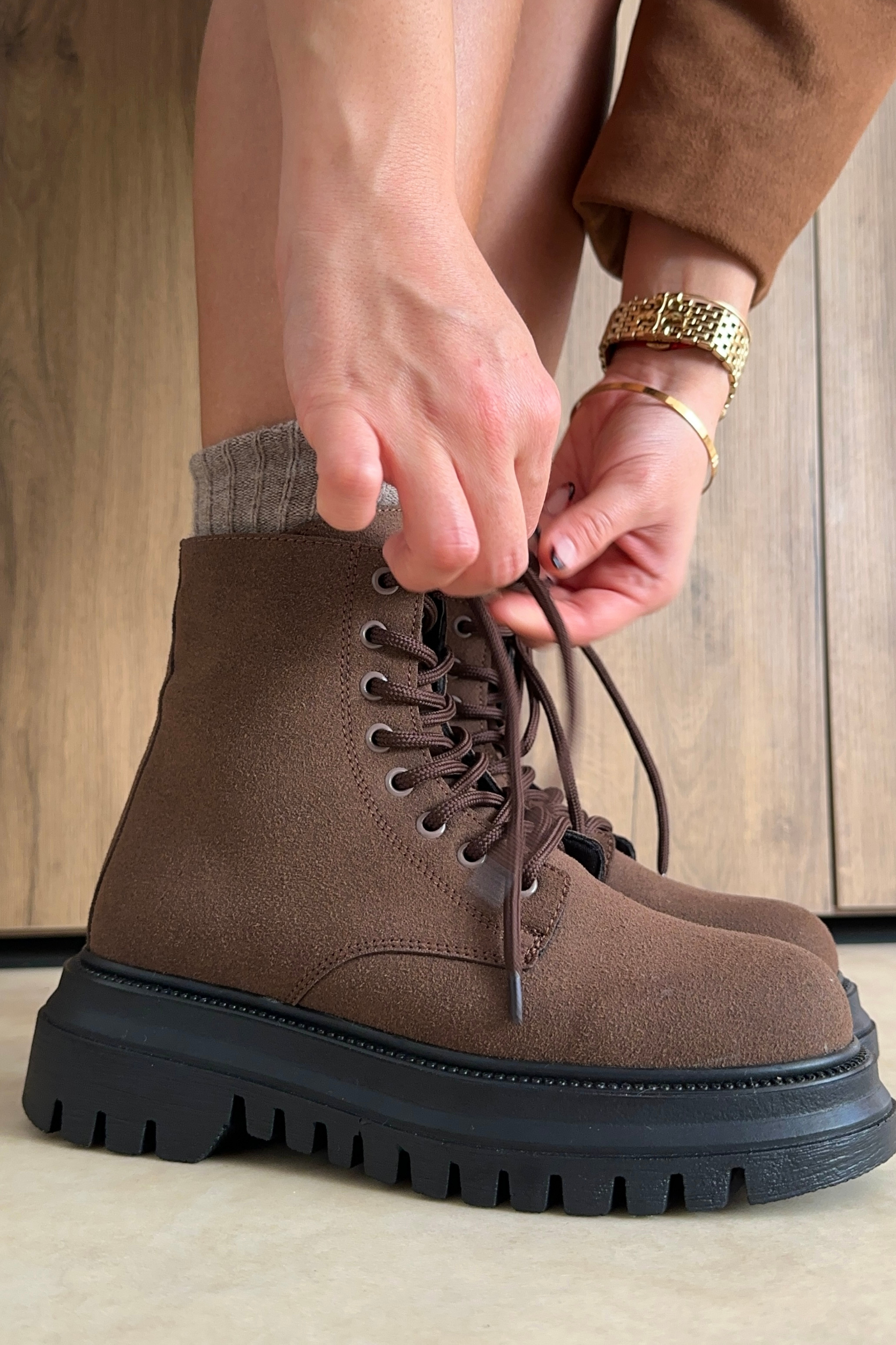 Kadın Bot KAHVE SÜET