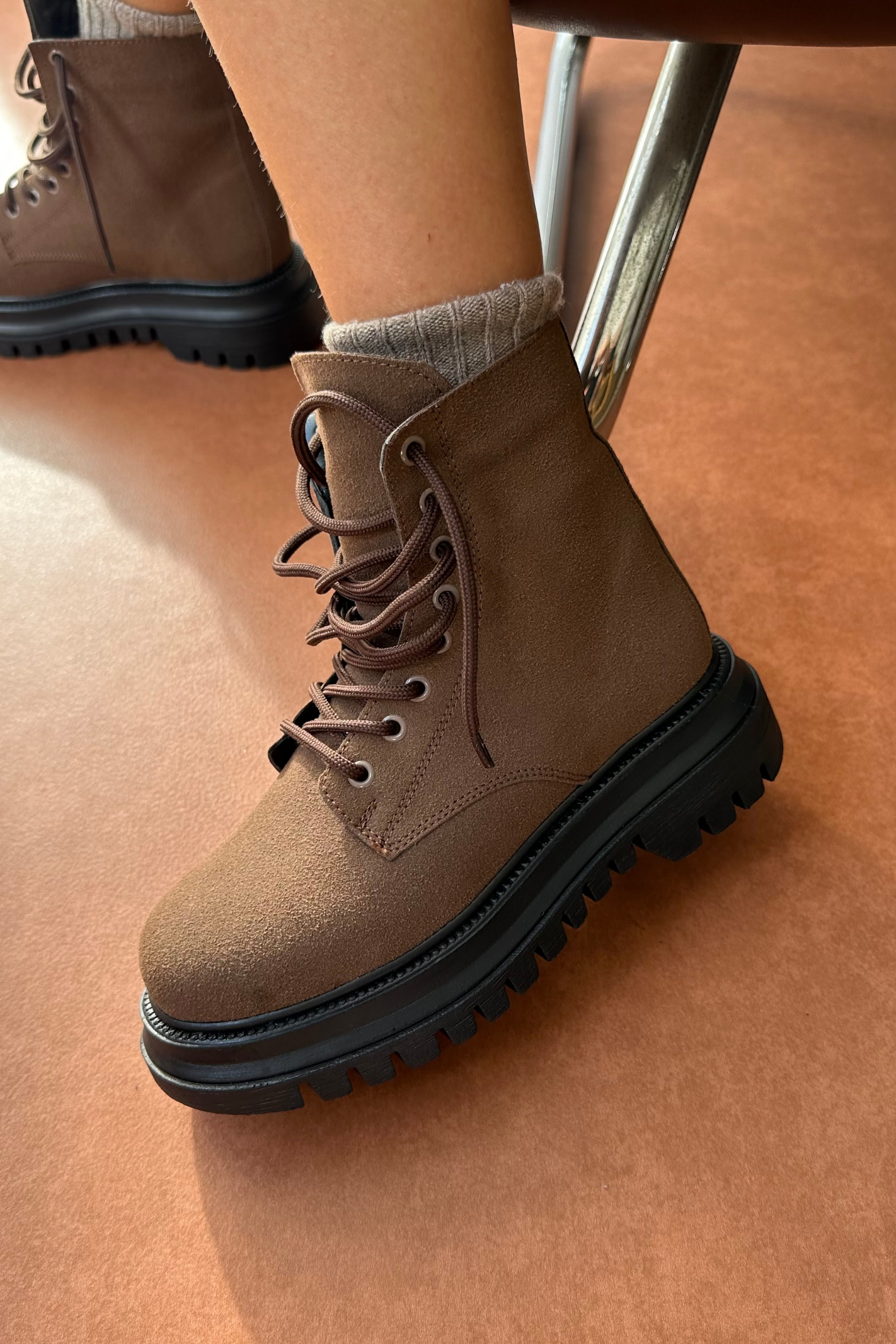 Kadın Bot KAHVE SÜET