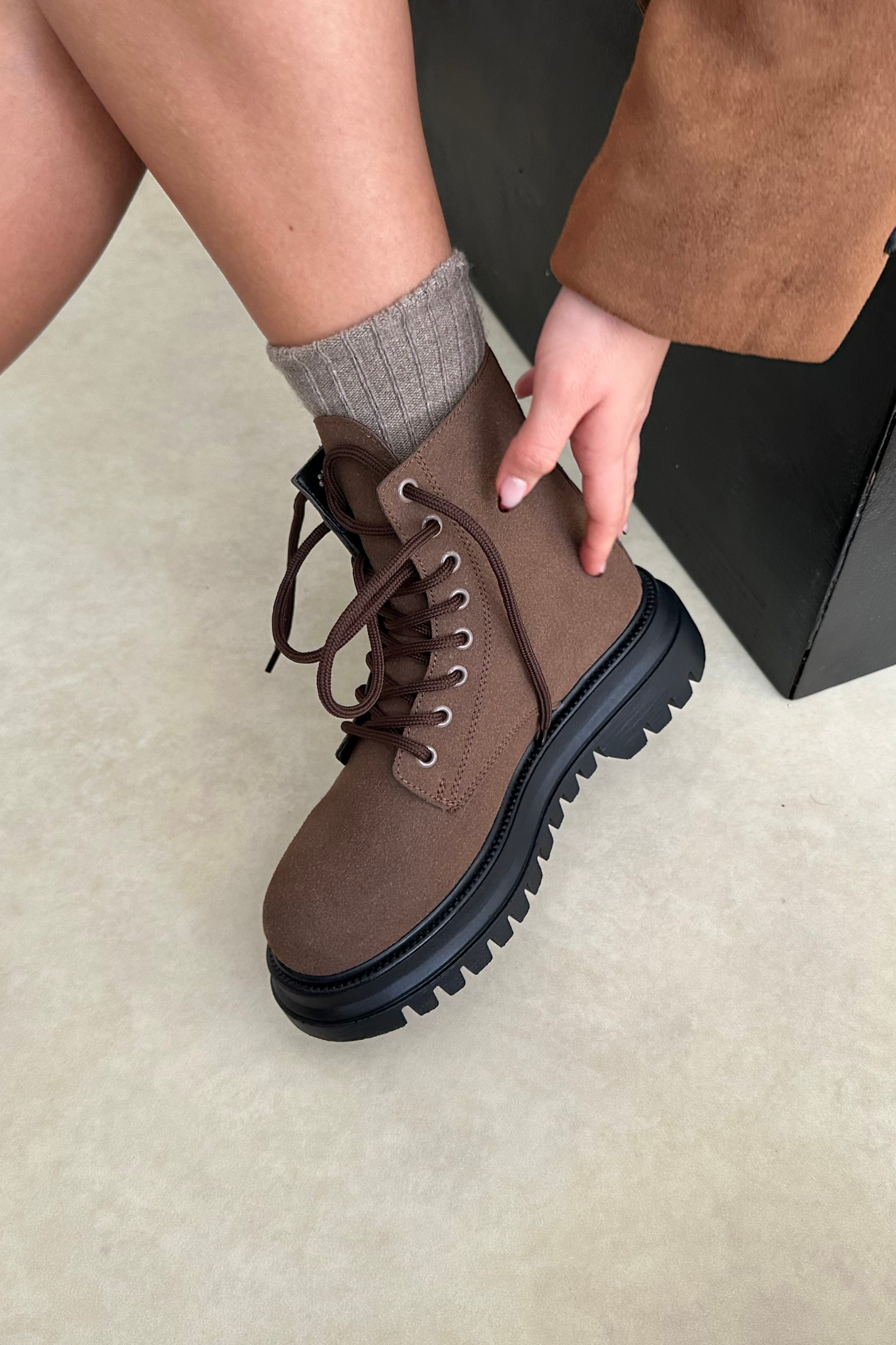 Kadın Bot KAHVE SÜET