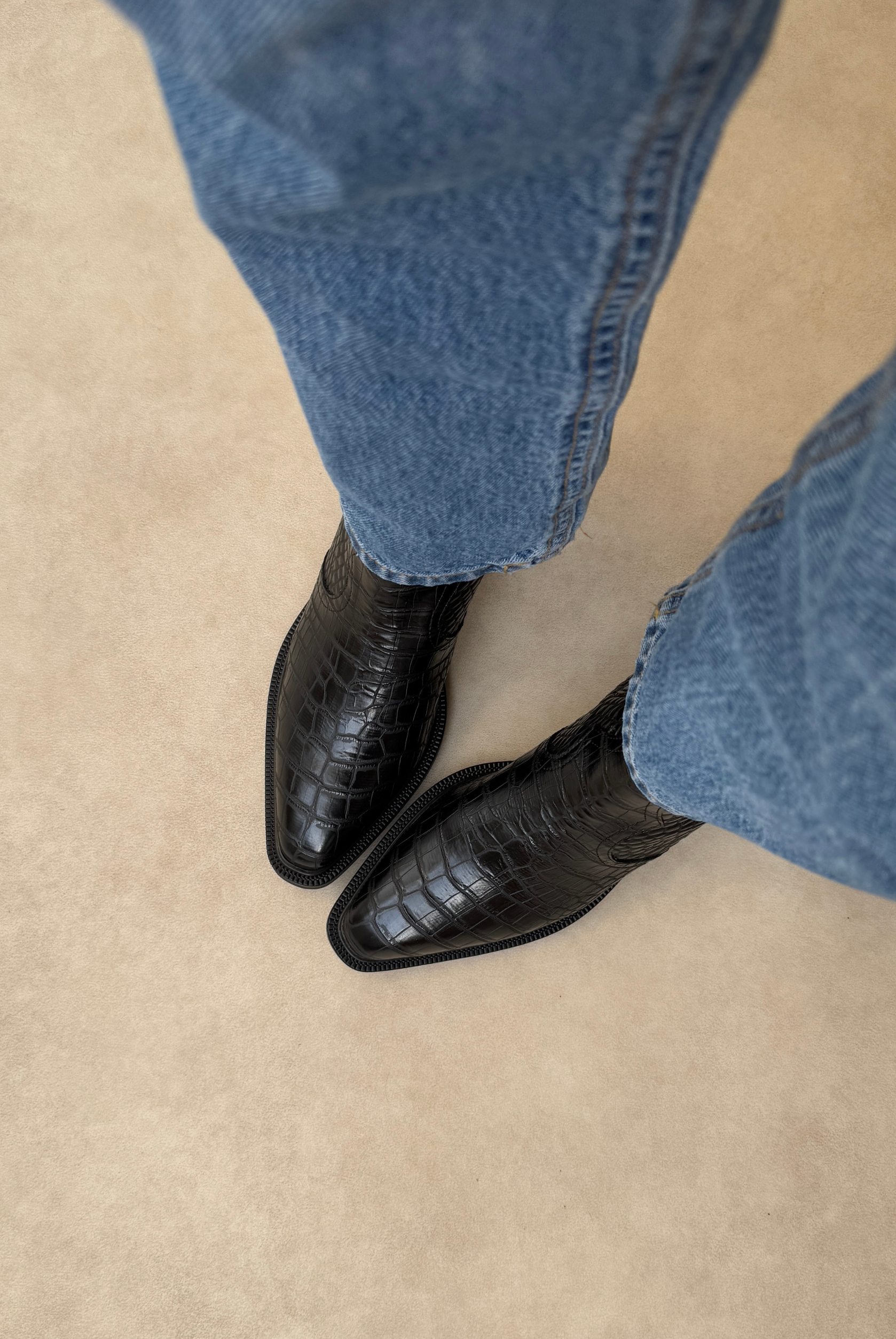 Kadın Bot SİYAH CROCO