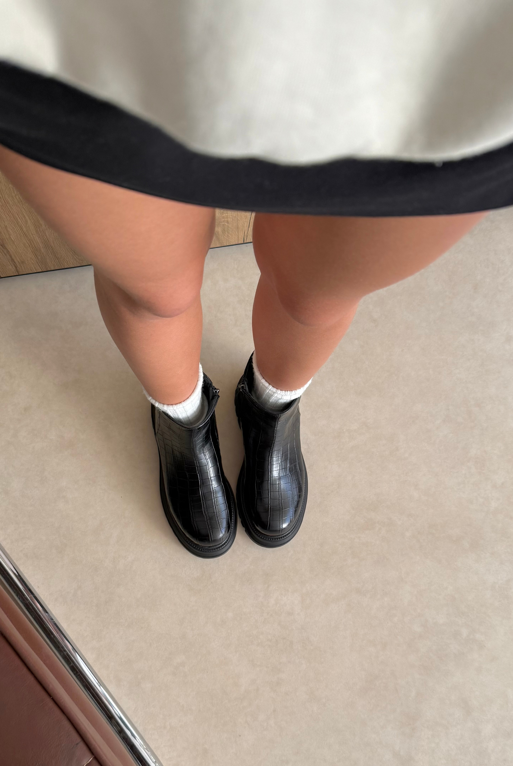 Kadın Bot SİYAH CROCO