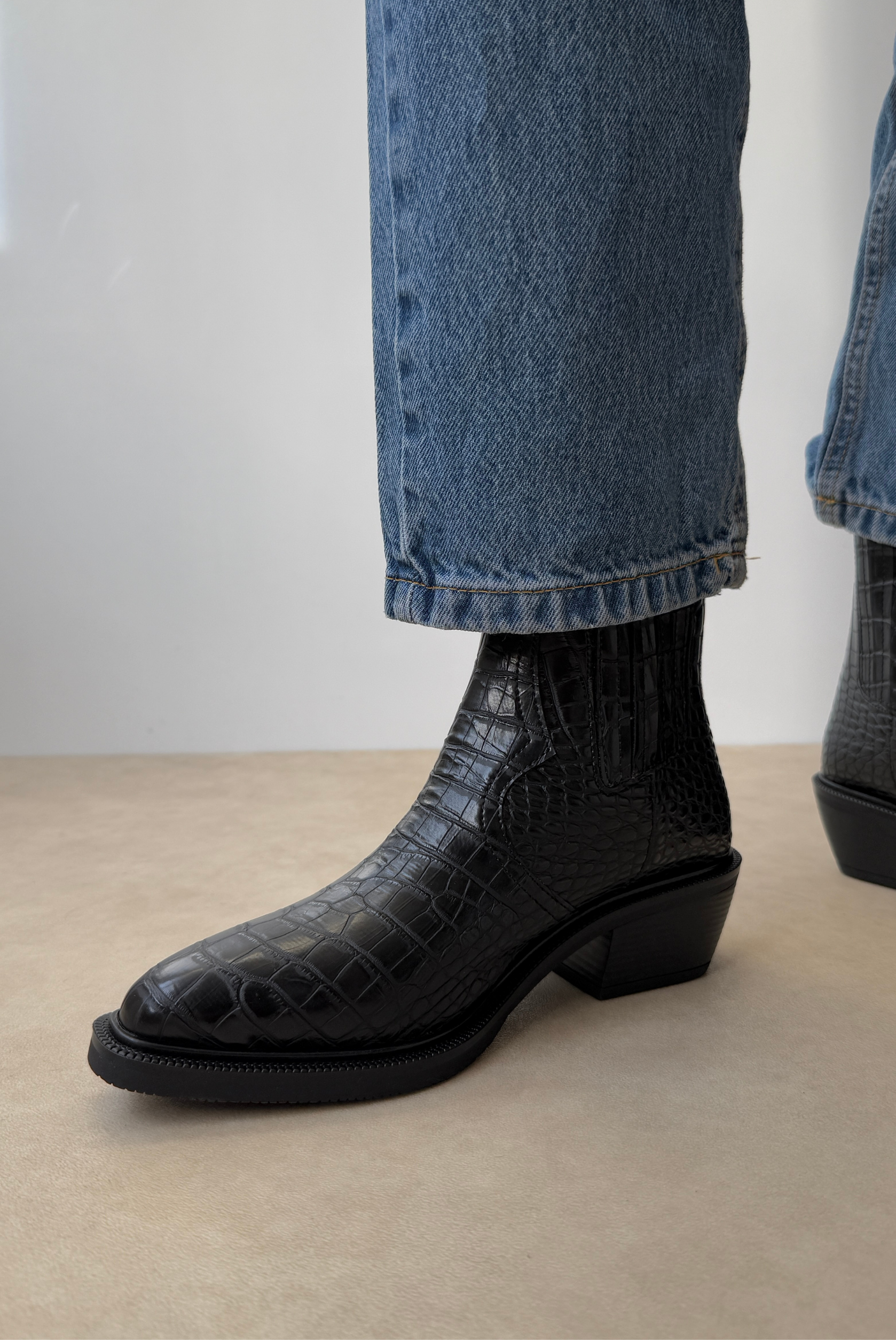 Kadın Bot SİYAH CROCO