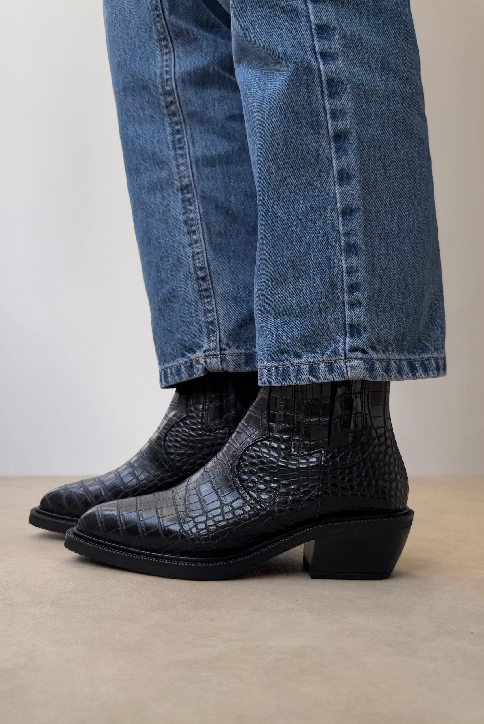 Kadın Bot SİYAH CROCO