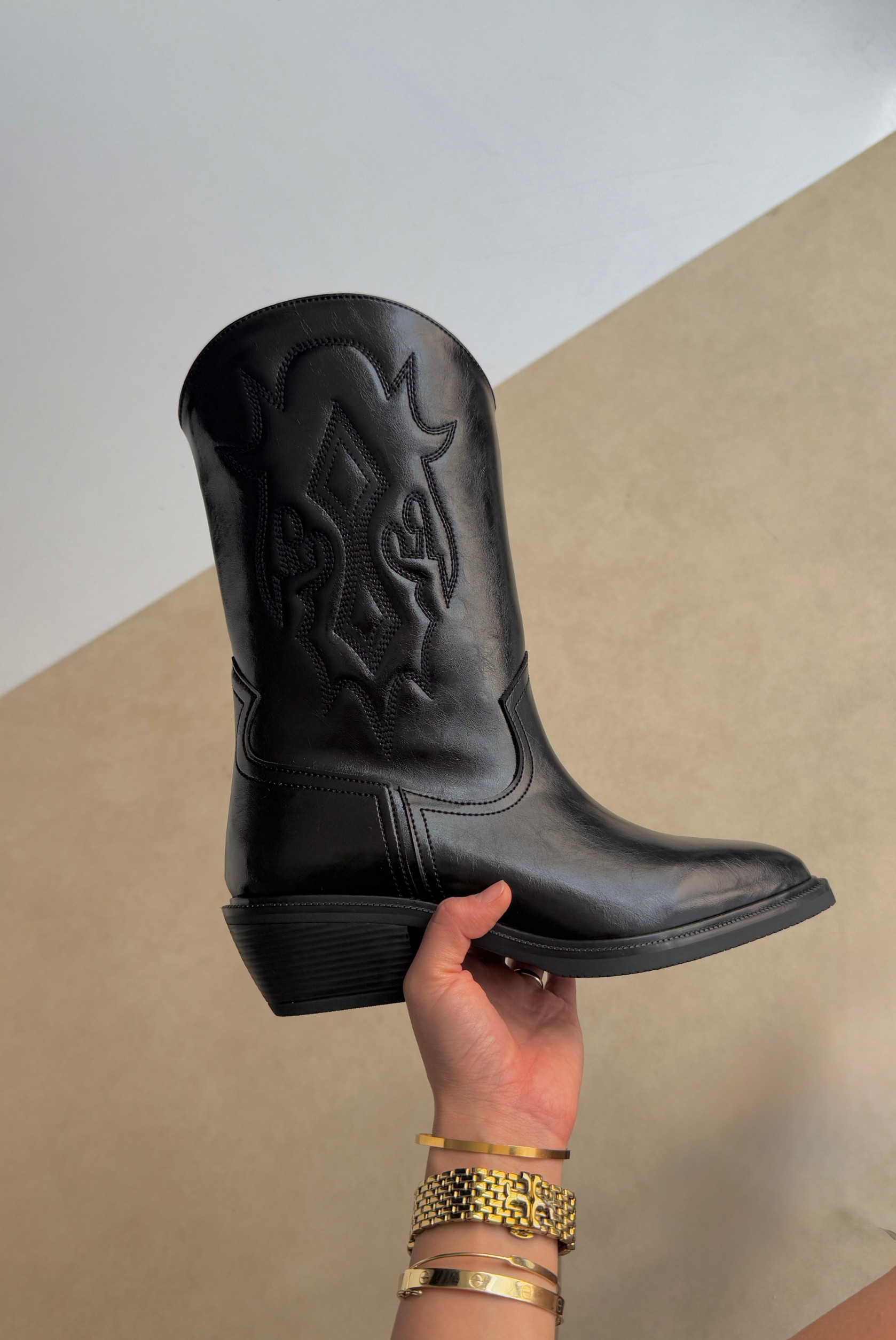 Kadın Bot SİYAH RUGAN