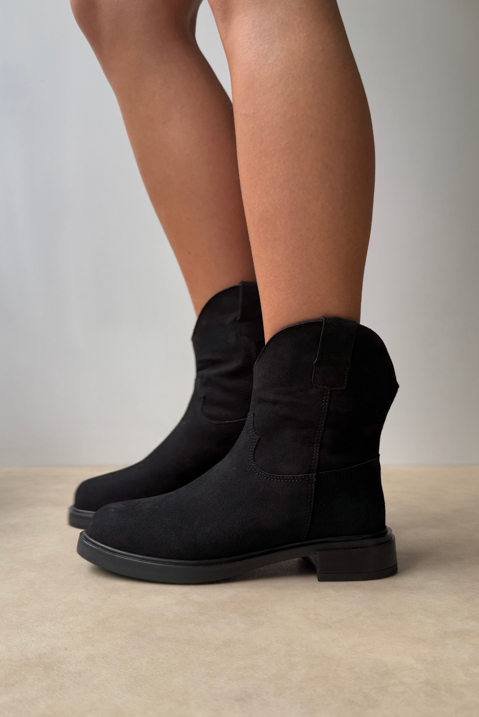 Kadın Bot SİYAH SÜET