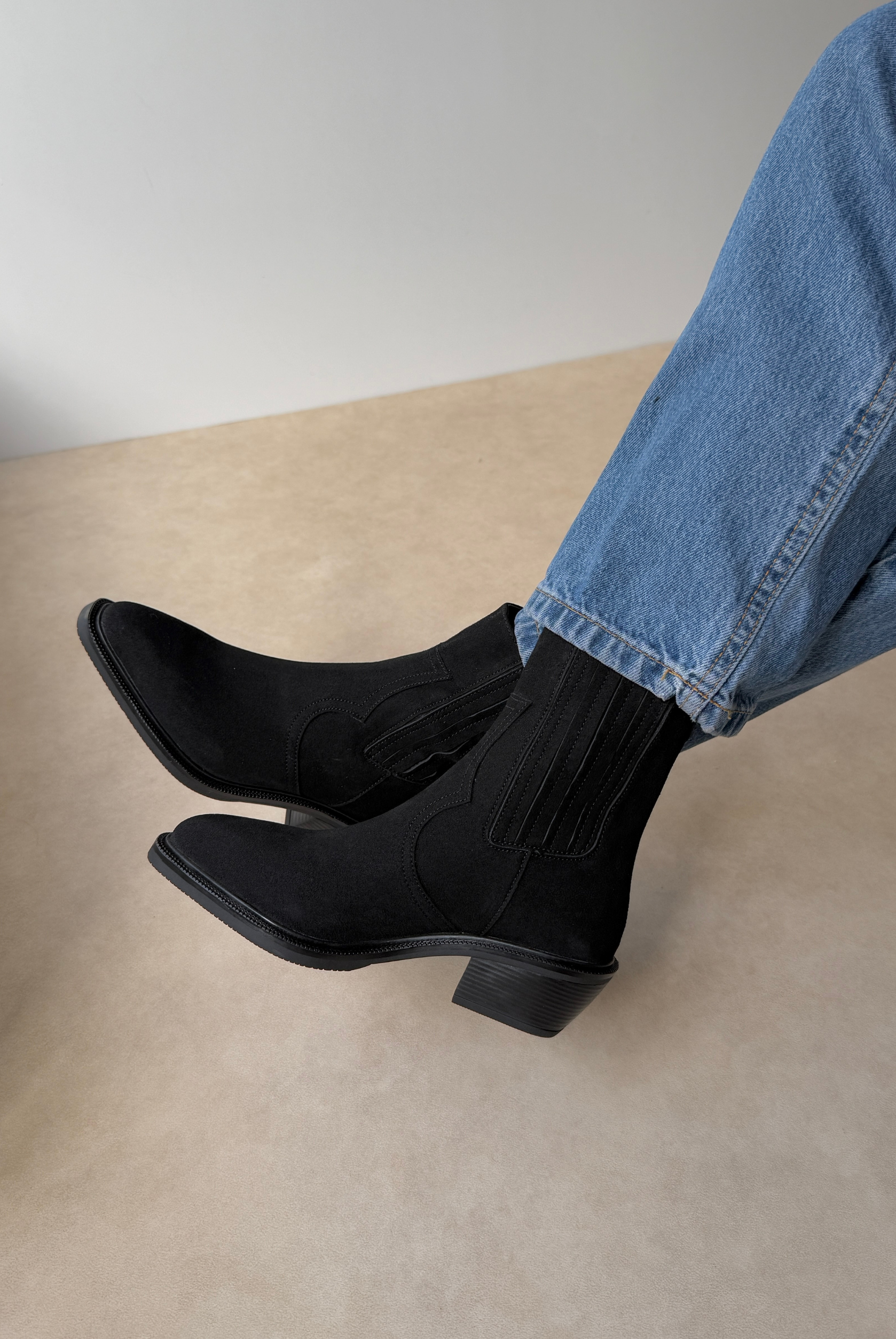 Kadın Bot SİYAH SÜET