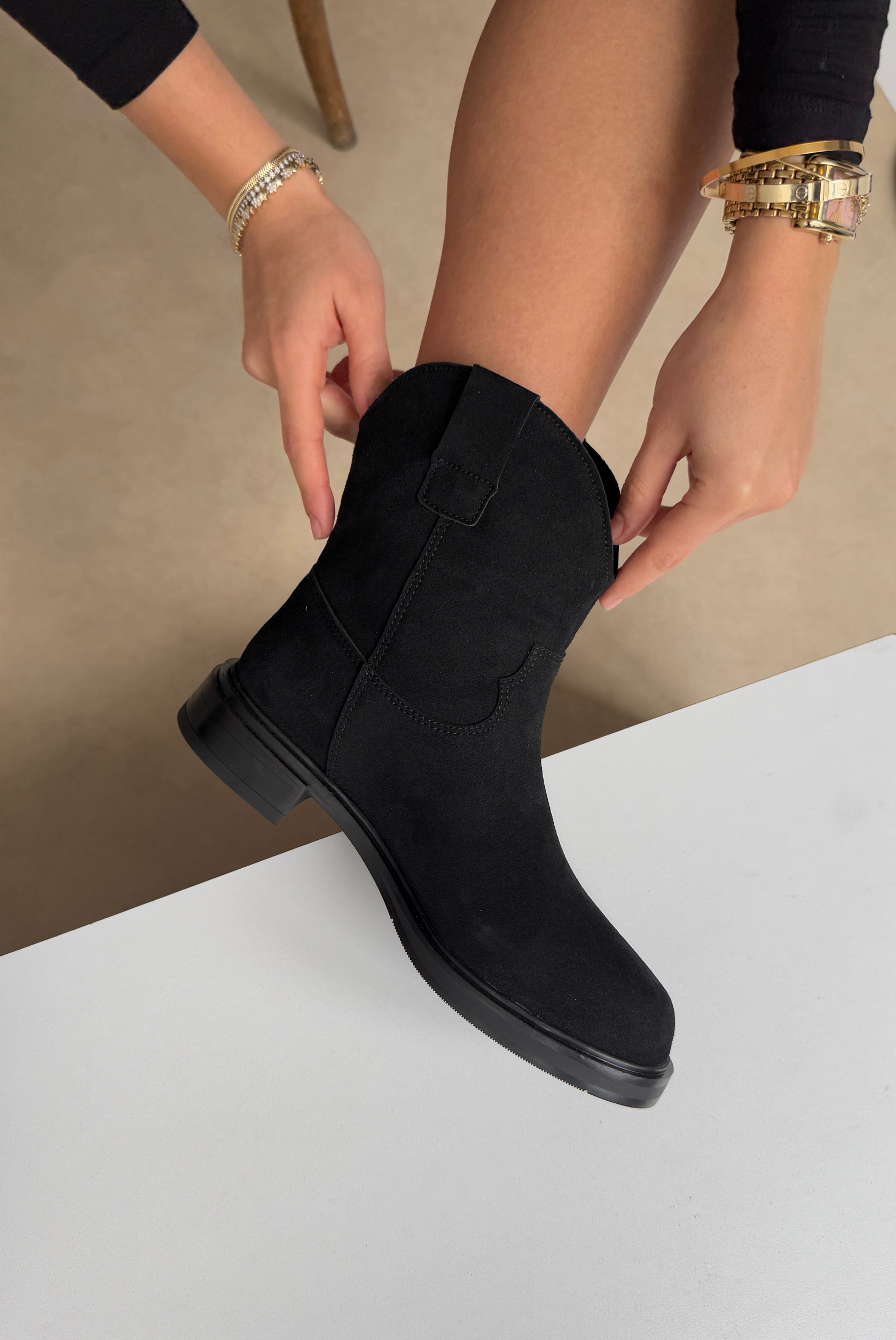 Kadın Bot SİYAH SÜET