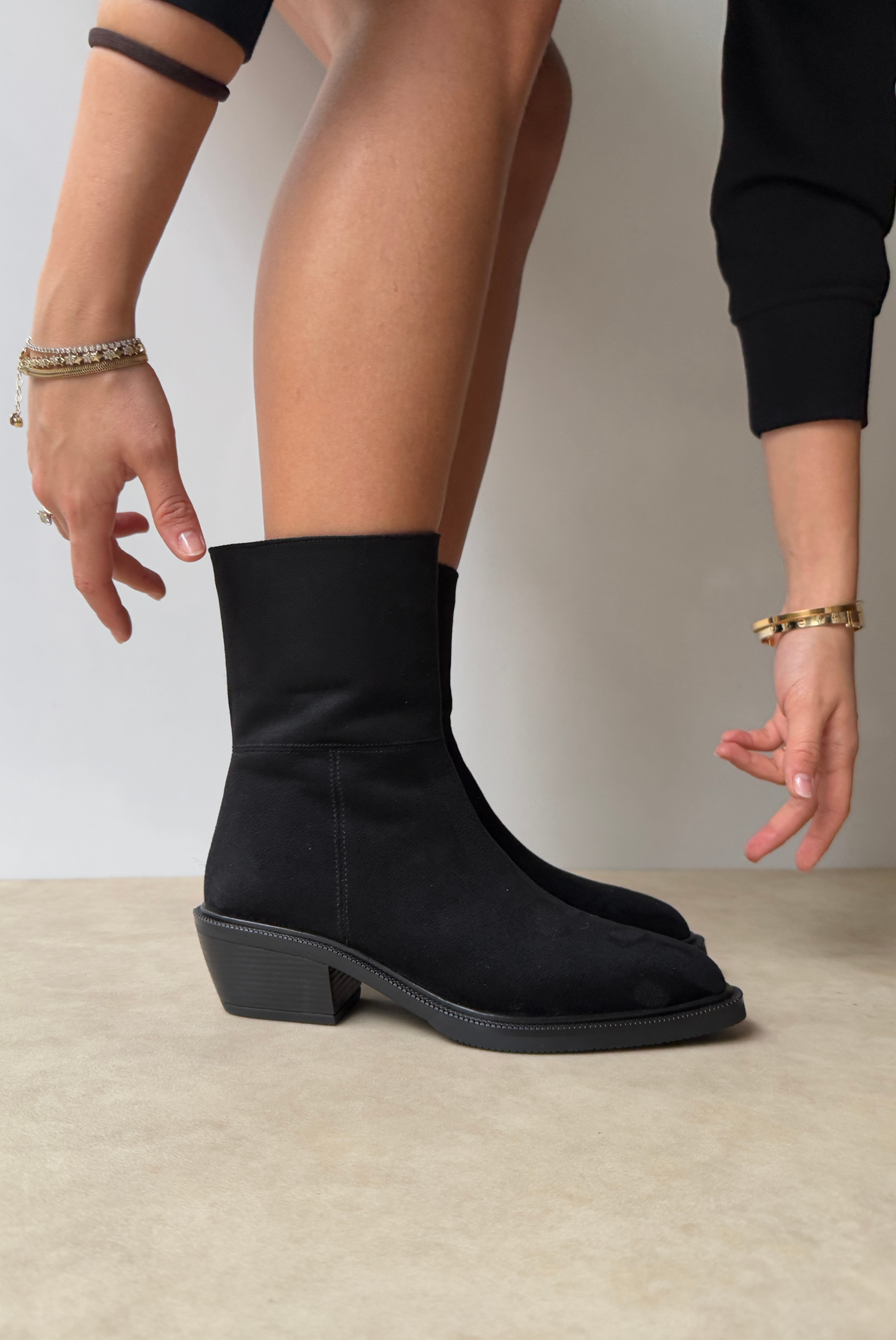 Kadın Bot SİYAH SÜET