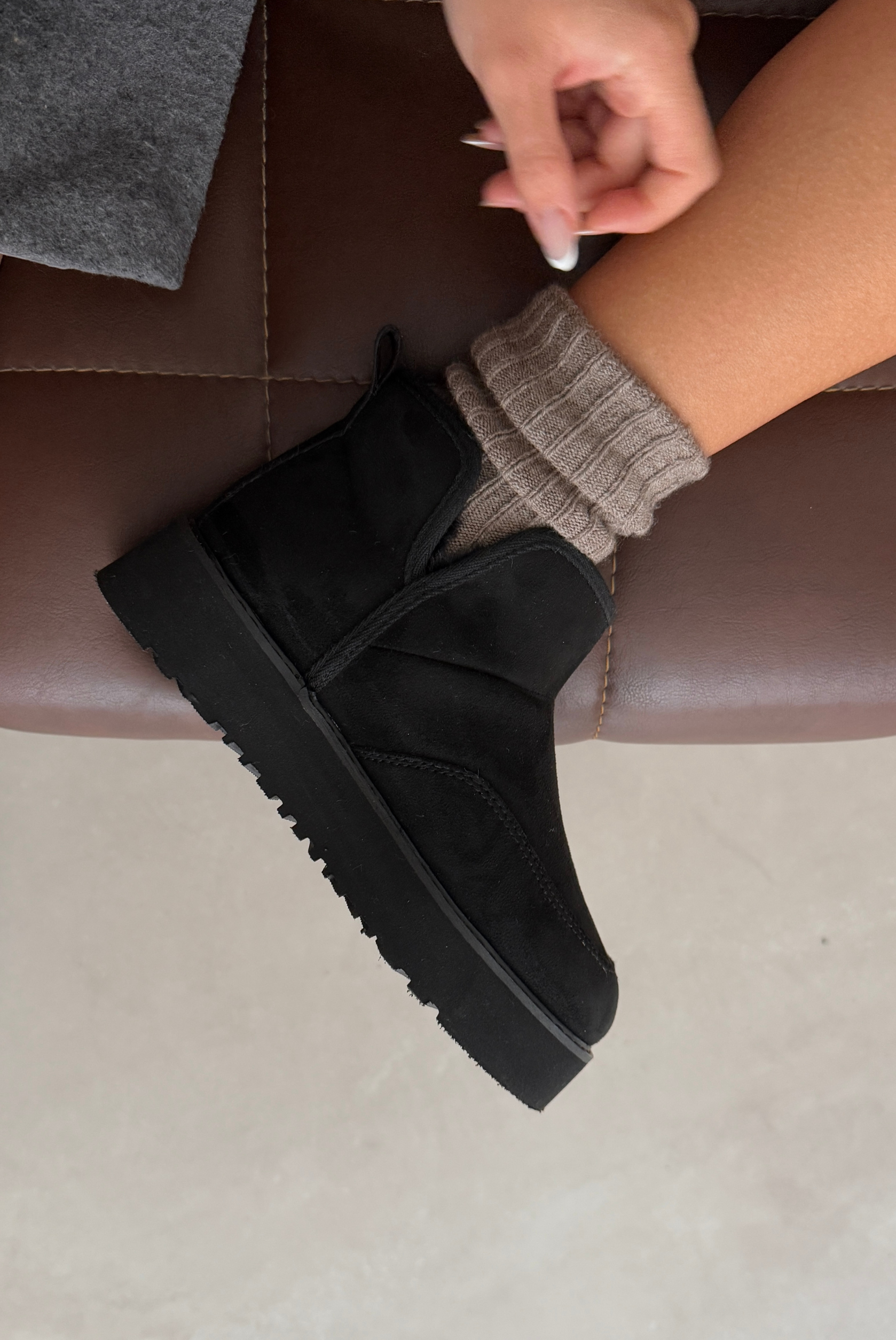 Kadın Bot  SİYAH SÜET