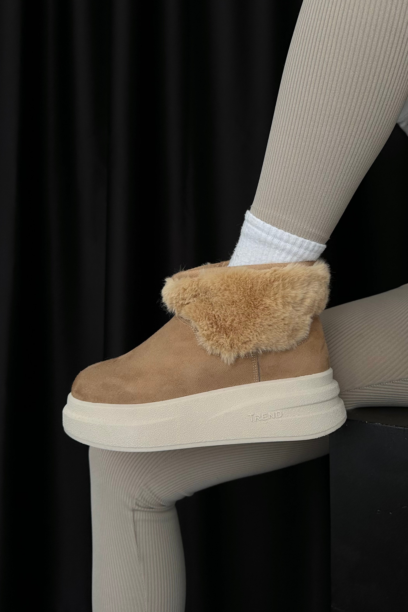 Kadın Bot VİZON SÜET TÜYLÜ