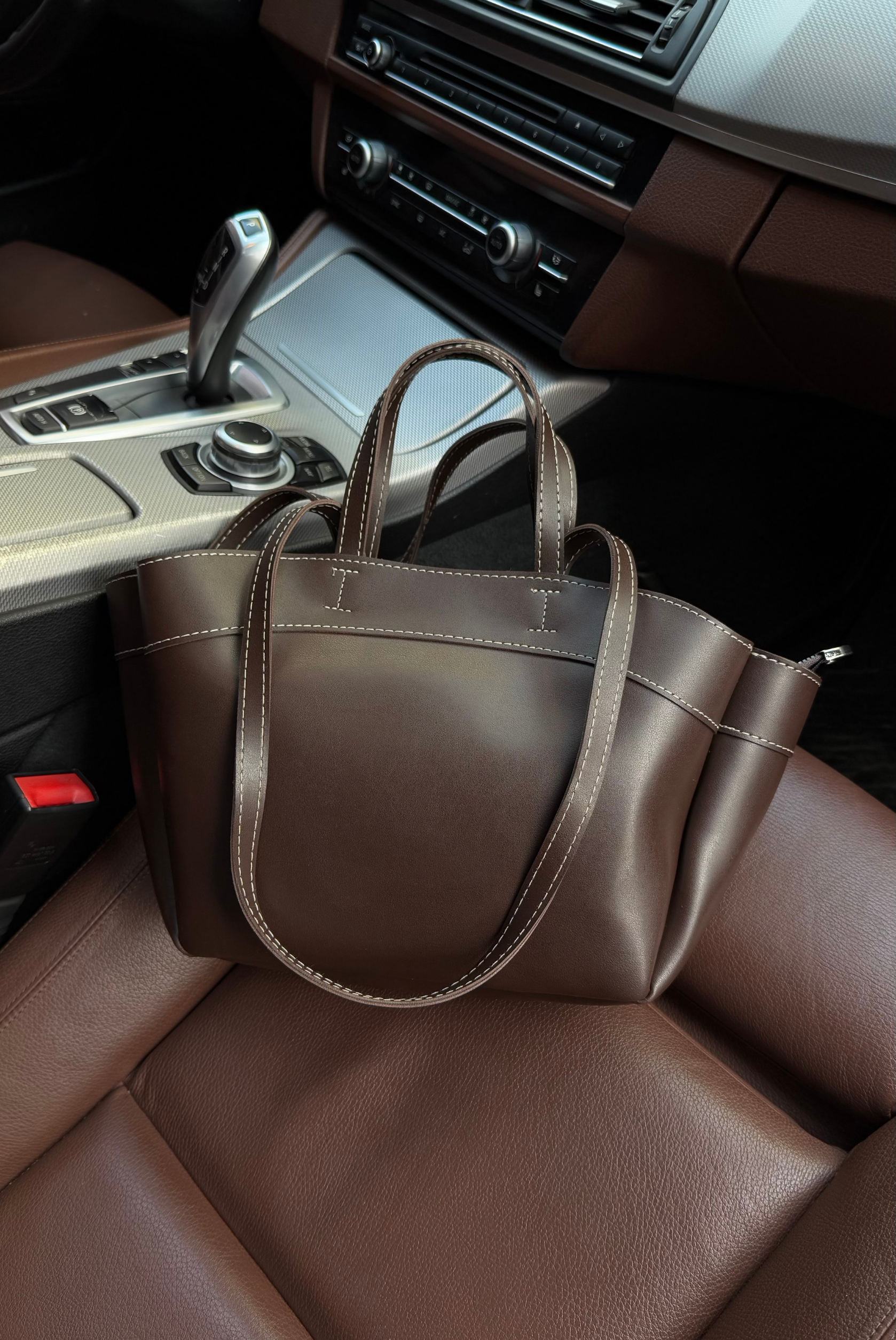 Kadın Çift Askılı Çanta KAHVERENGİ