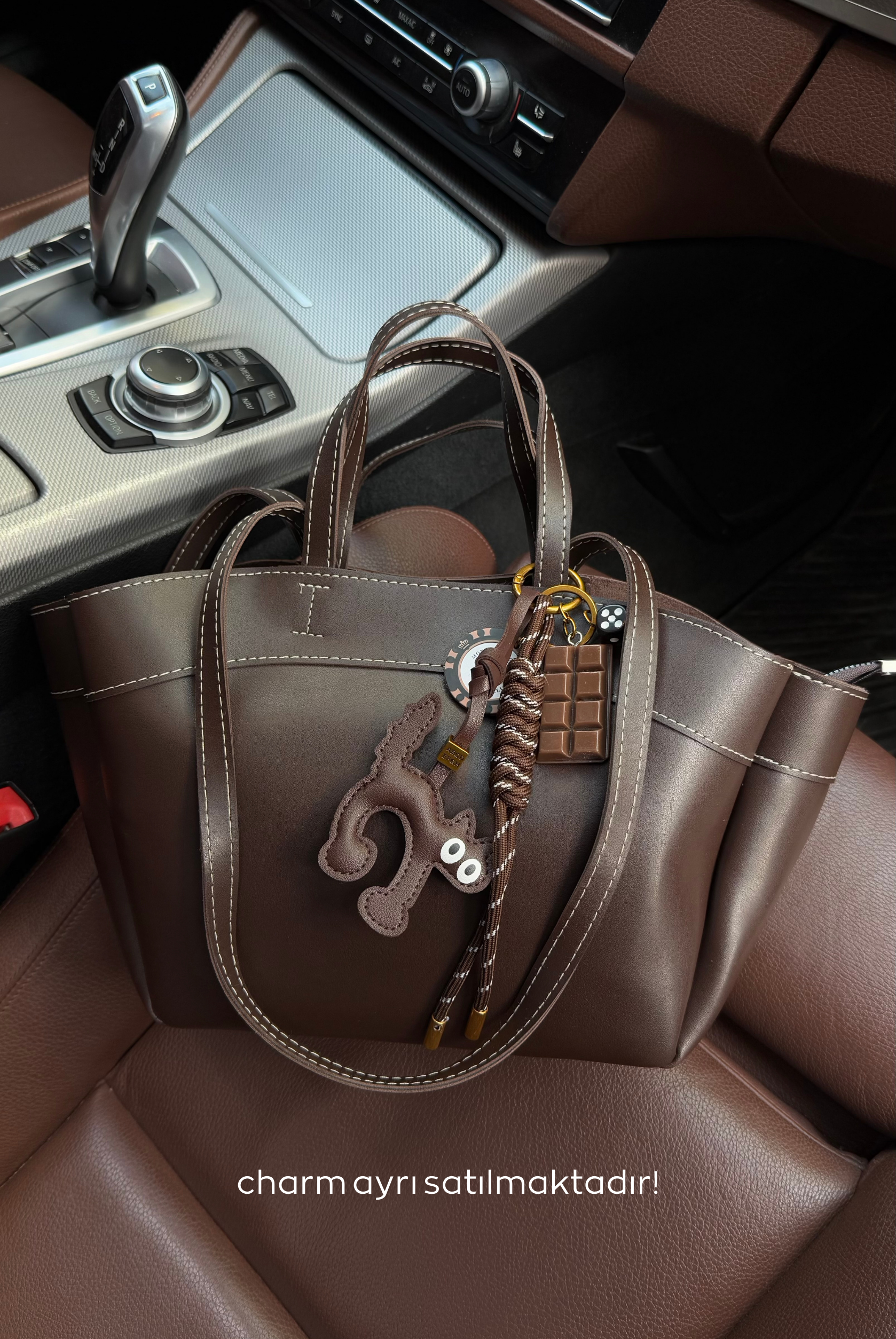 Kadın Çift Askılı Çanta KAHVERENGİ