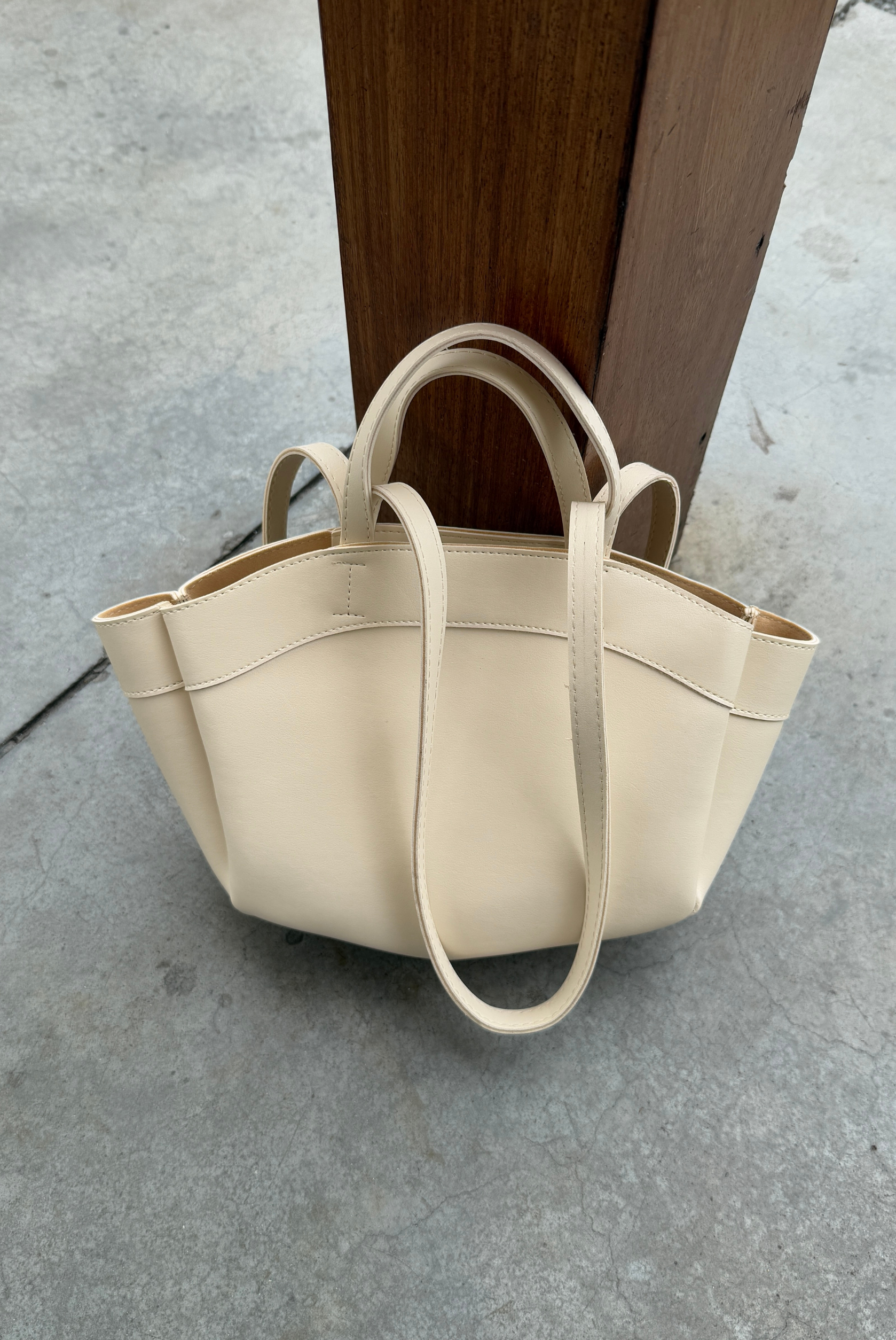 Kadın Çift Askılı Çanta KREM