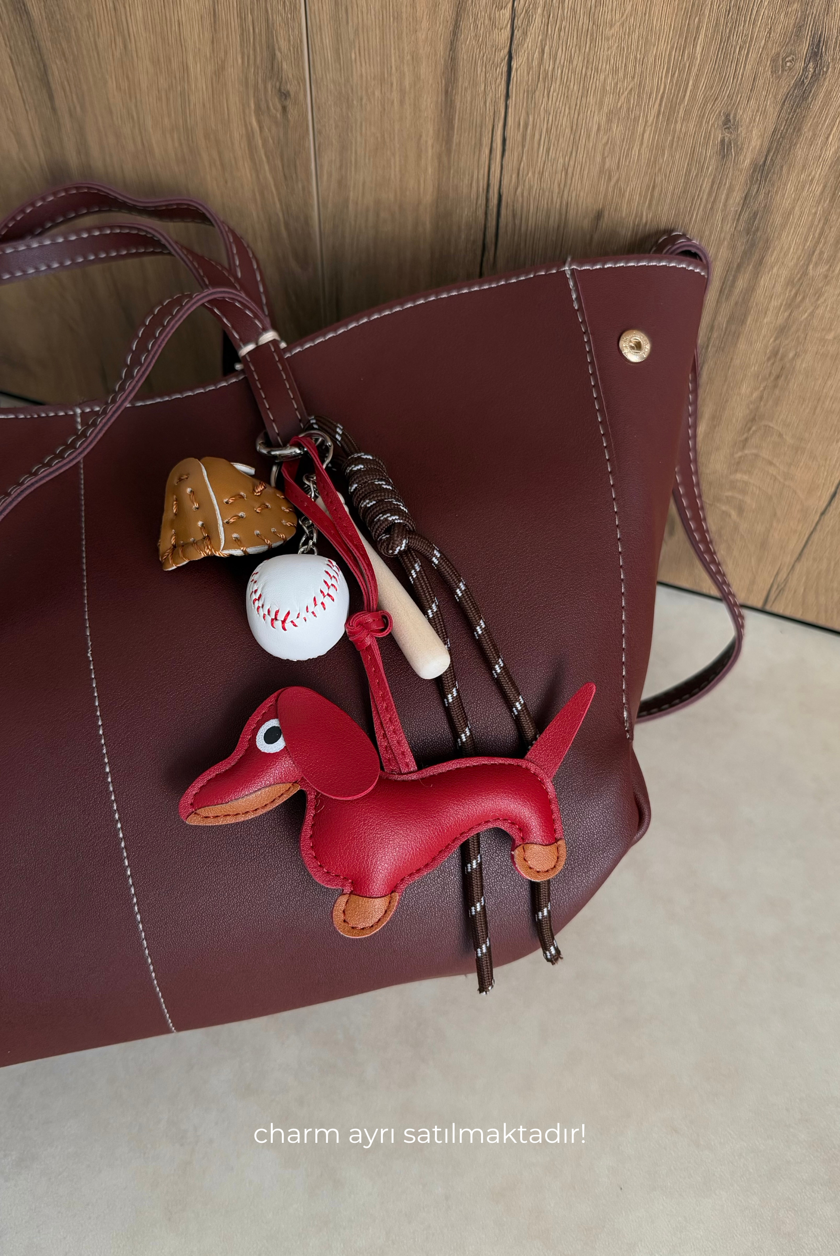 Kadın Çift Askılı Omuz Çantası BORDO