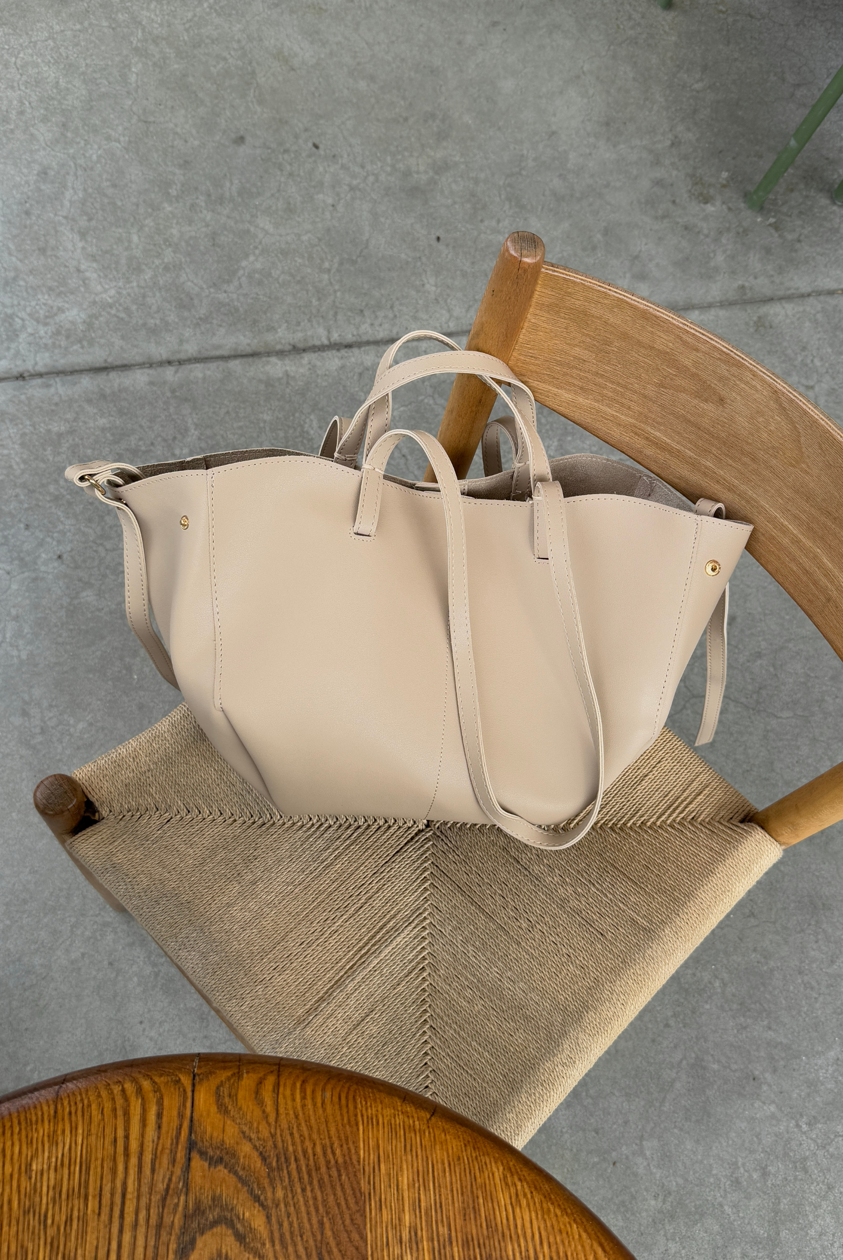 Kadın Çift Askılı Omuz Çantası VİZON