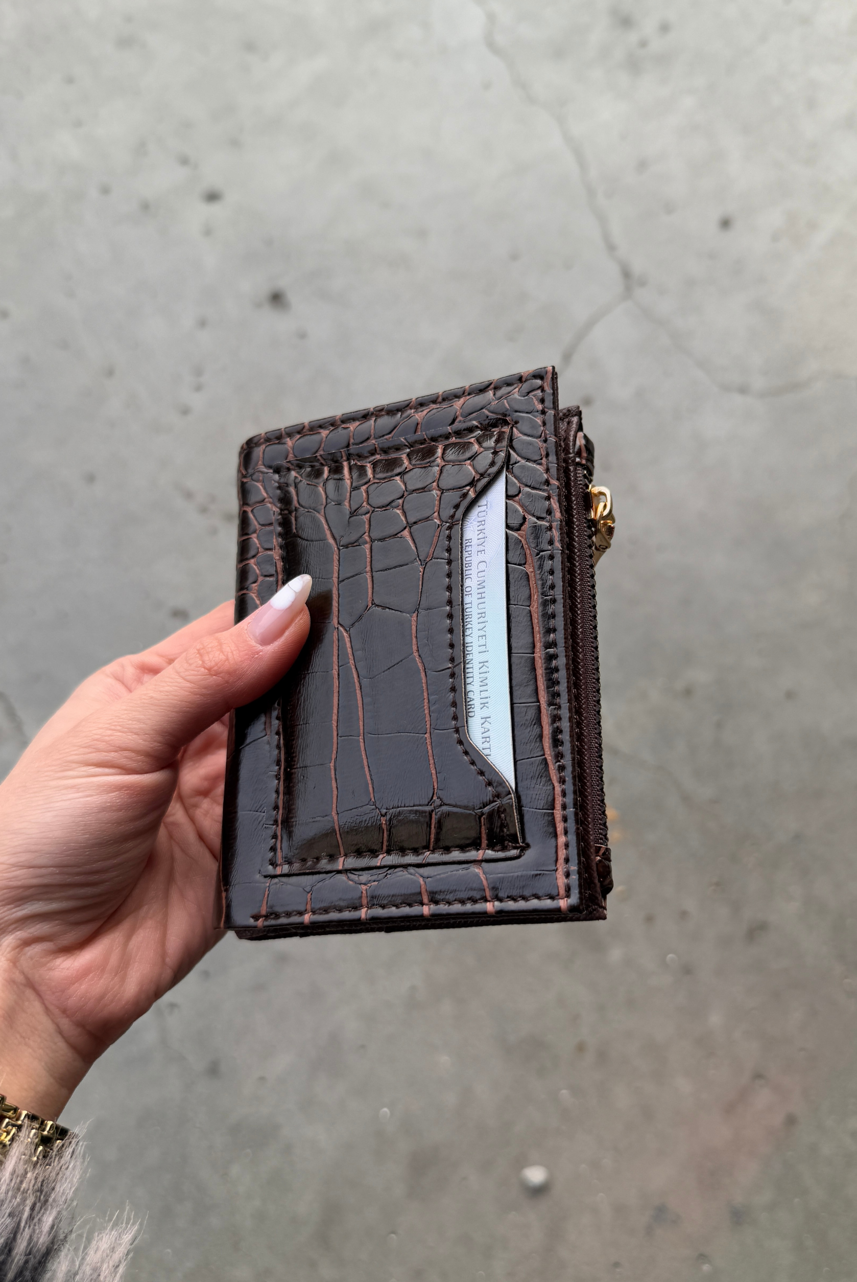 Kadın Cüzdan KAHVE CROCO