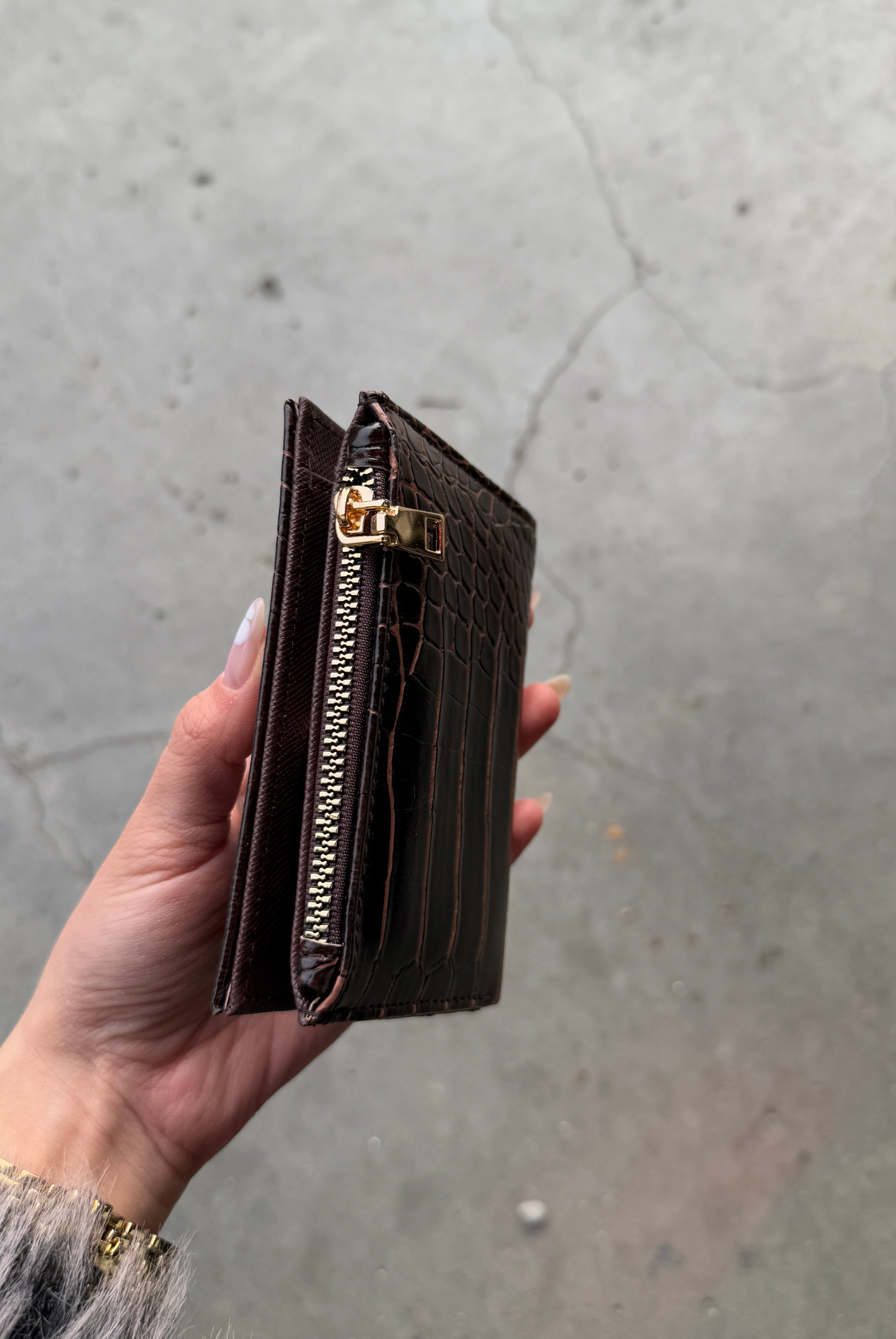 Kadın Cüzdan KAHVE CROCO