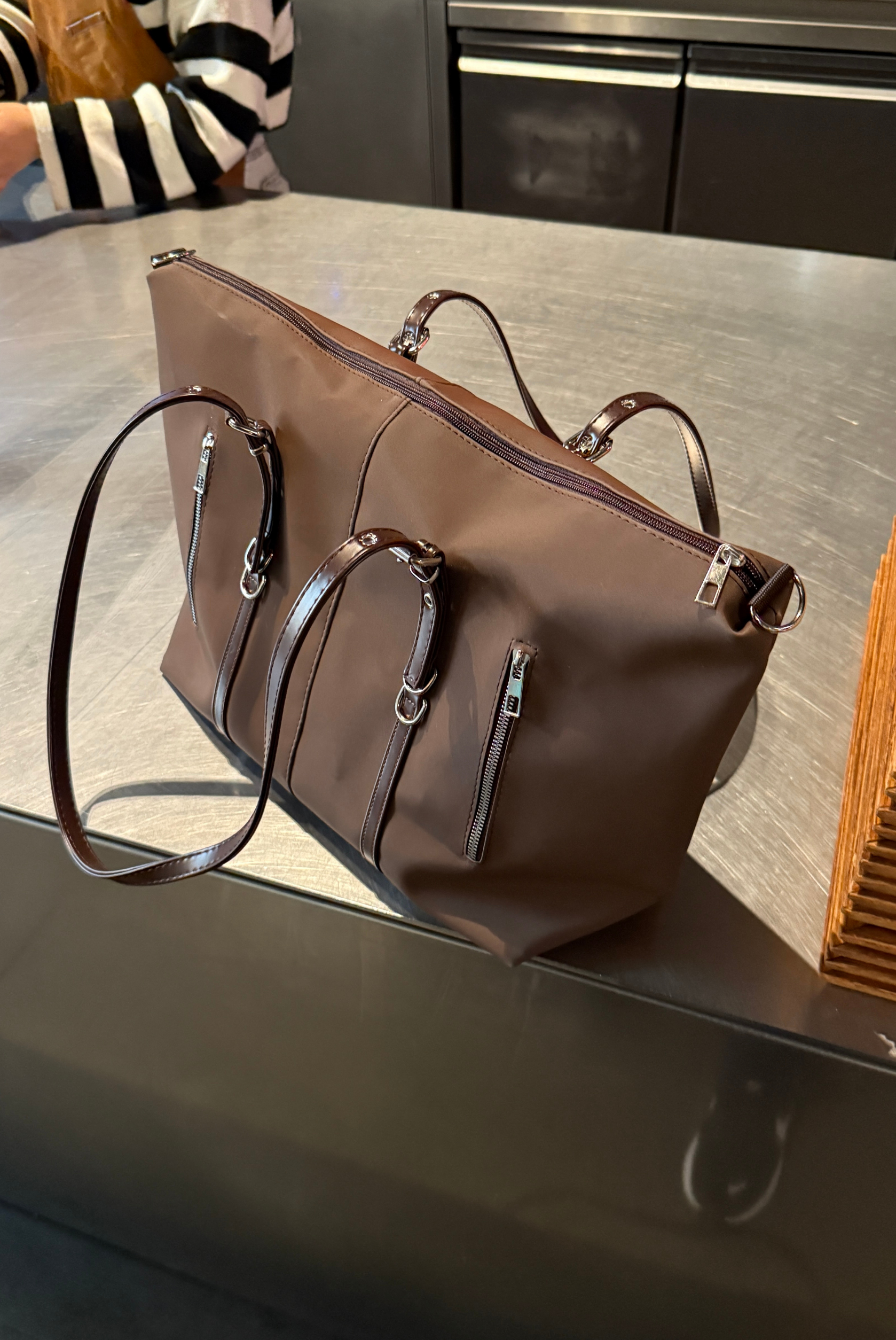 Kadın El ve Omuz Çantası ACI KAHVE