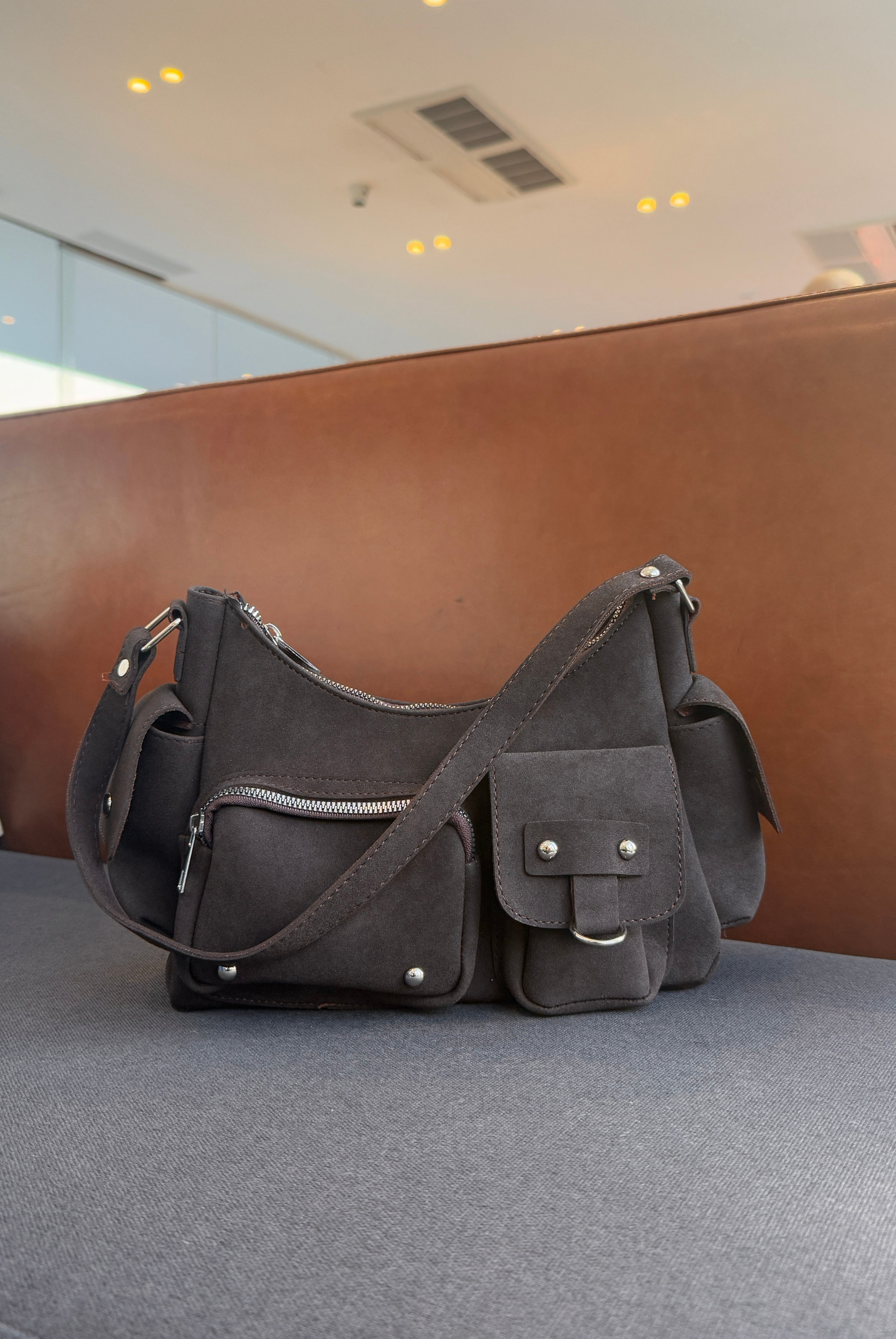 Kadın El ve Omuz Çantası ACI KAHVE