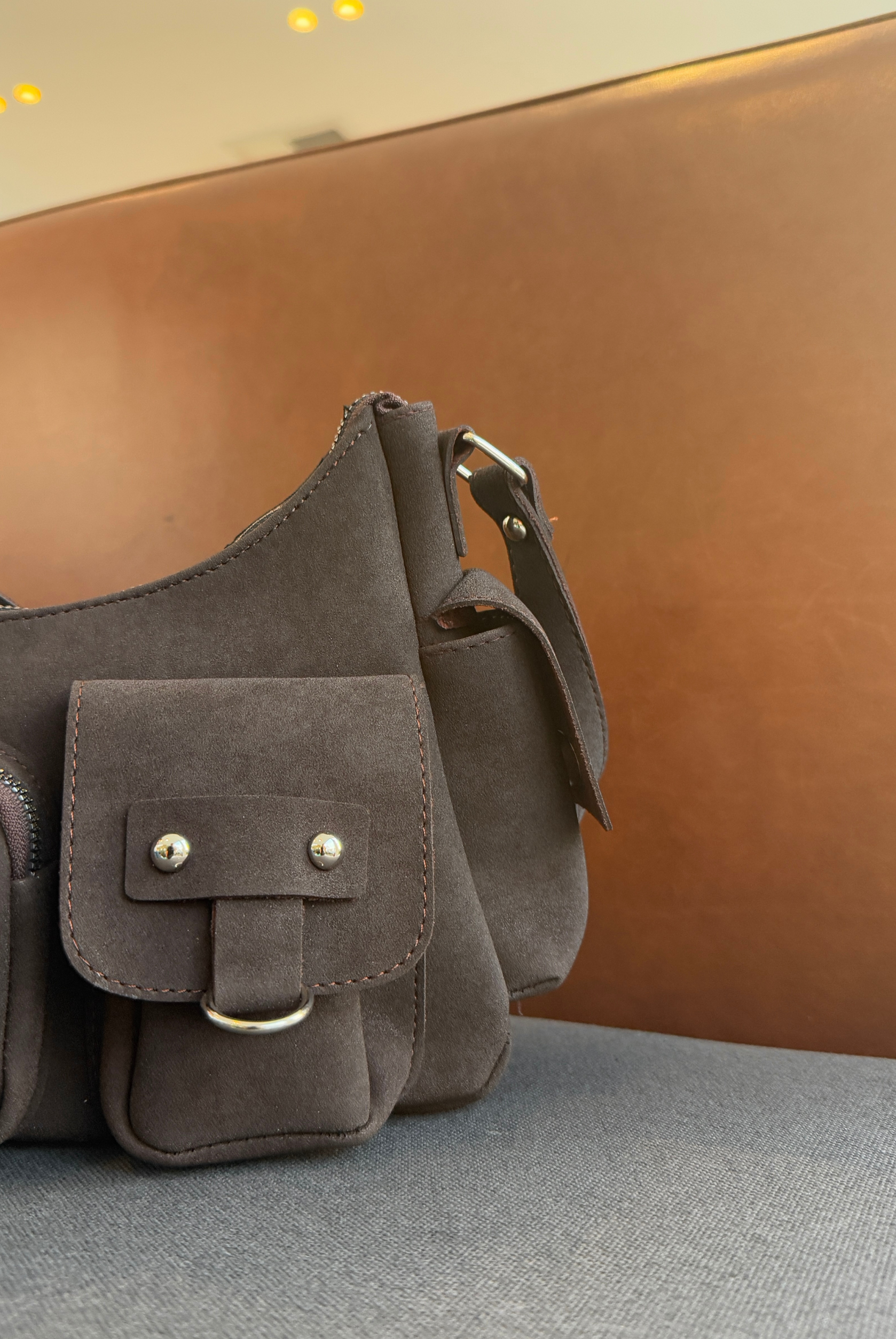 Kadın El ve Omuz Çantası ACI KAHVE