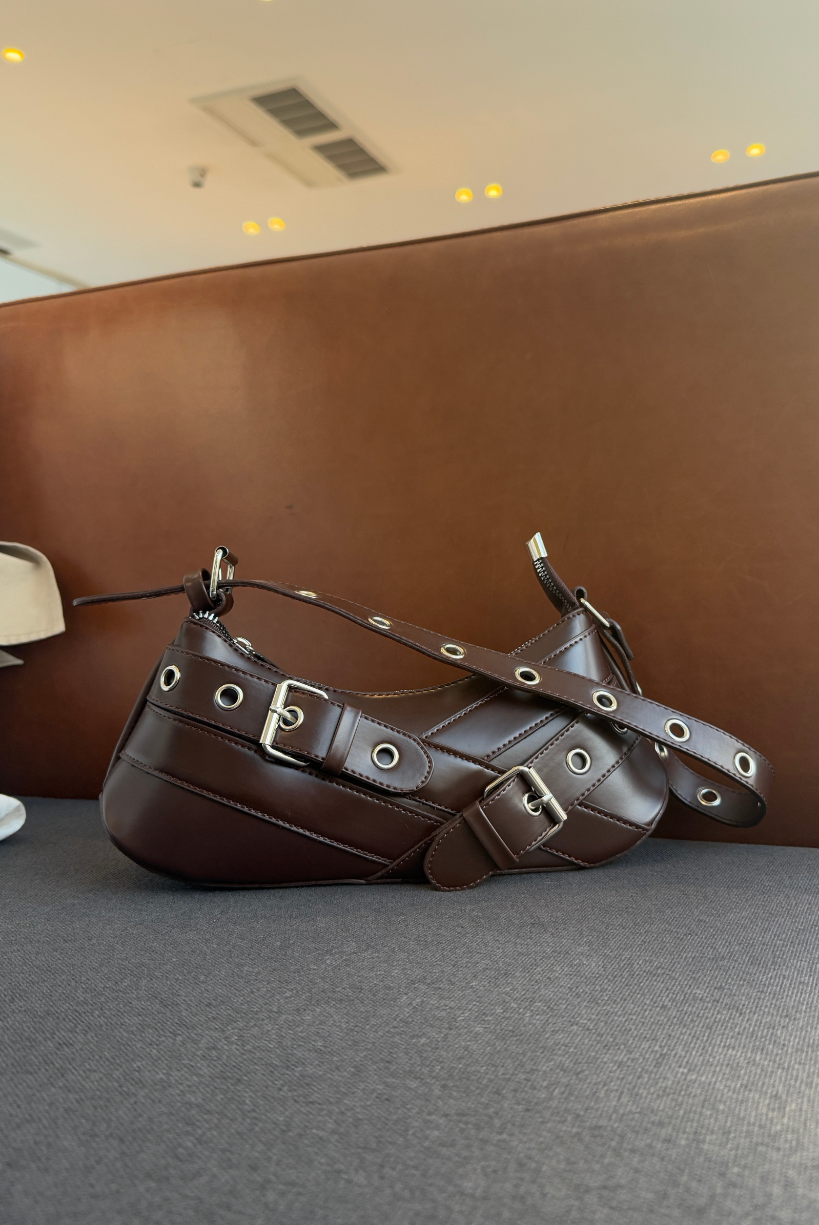 Kadın El ve Omuz Çantası ACI KAHVE