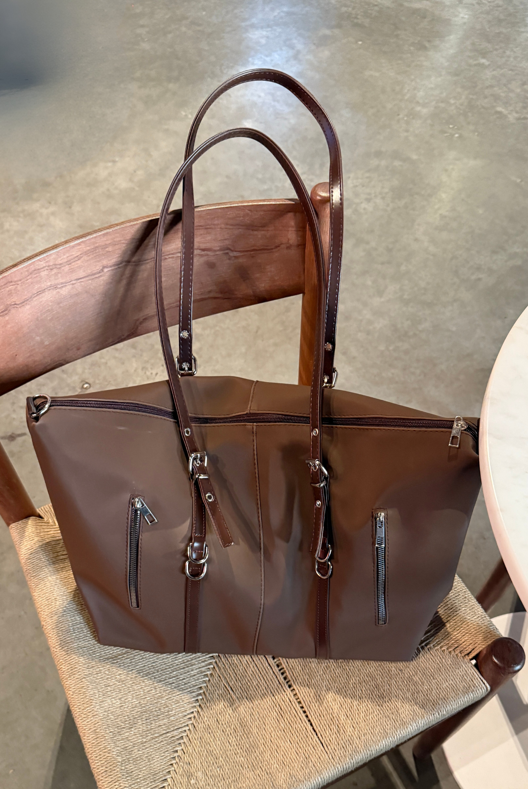 Kadın El ve Omuz Çantası ACI KAHVE