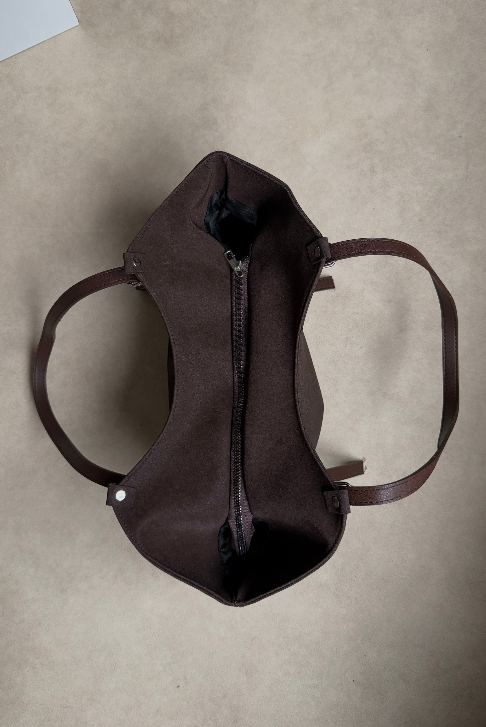 Kadın El ve Omuz Çantası ACI KAHVE SÜET