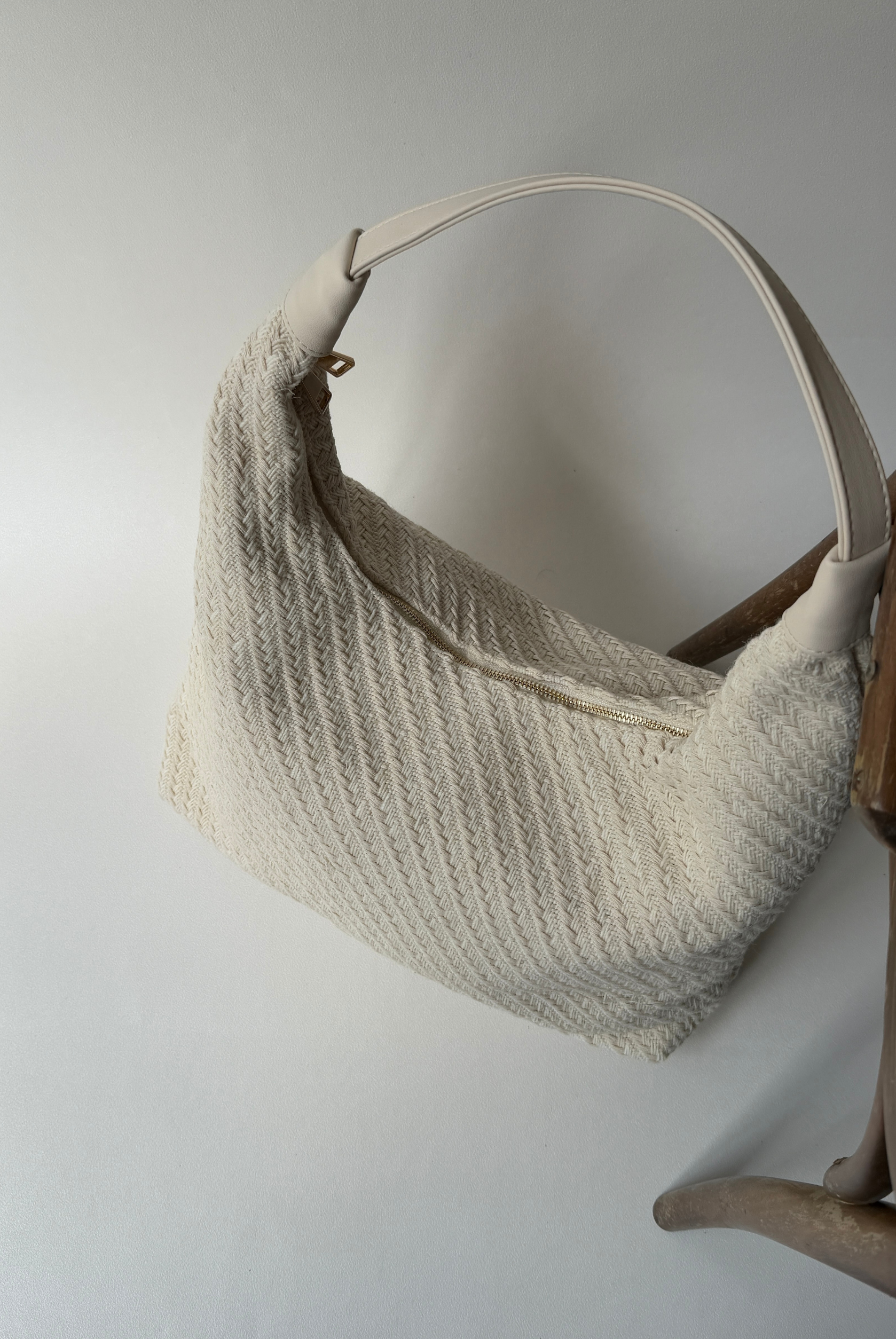 Kadın El ve Omuz Çantası BEJ HASIR