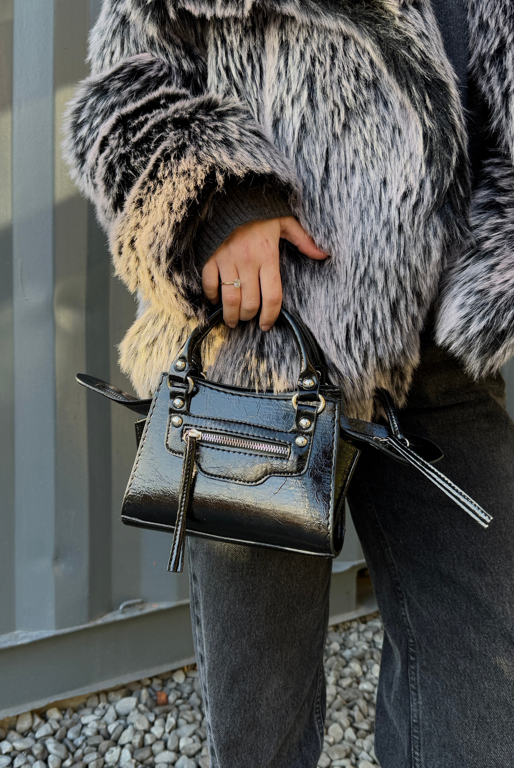 Kadın El ve Omuz Çantası SİYAH