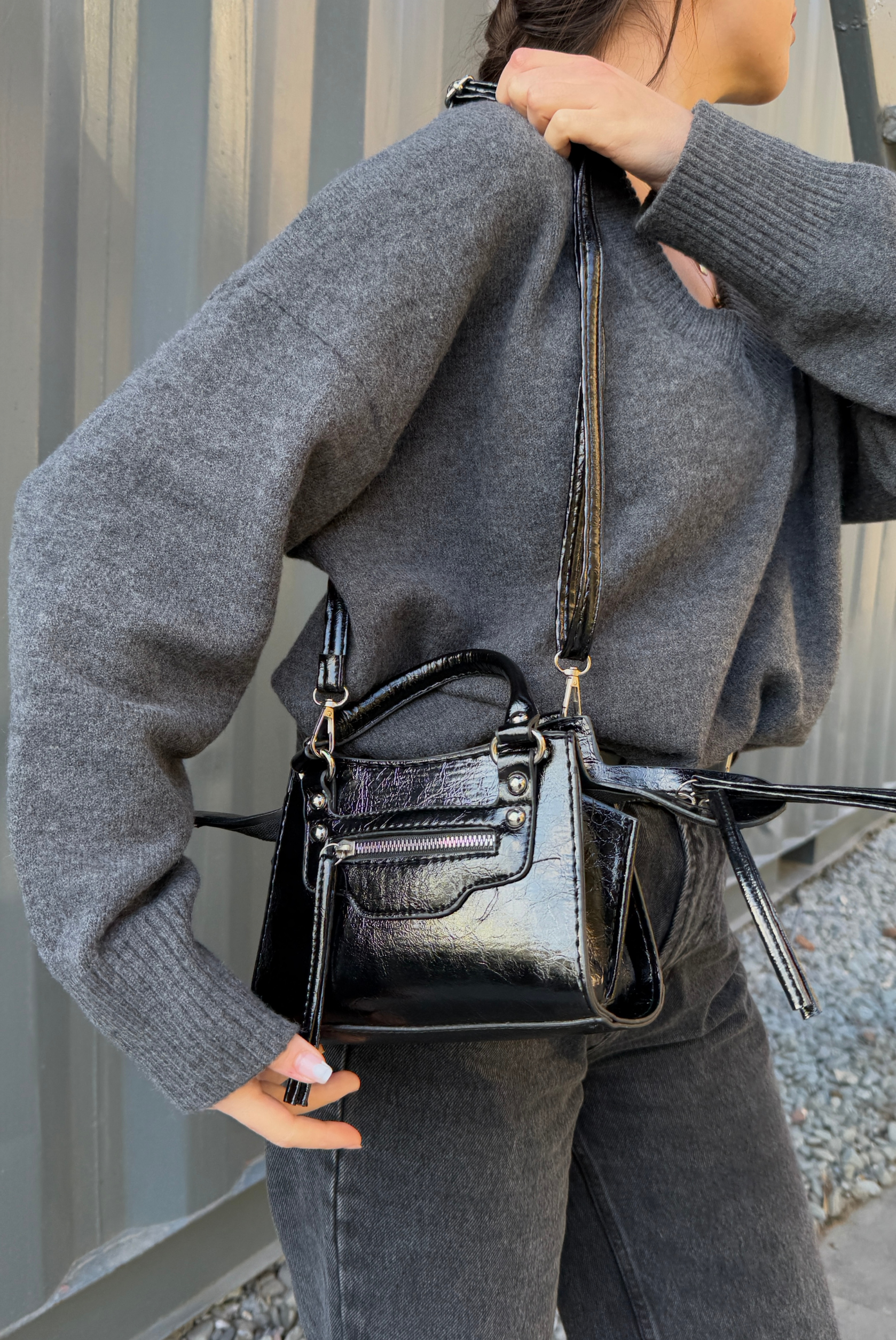 Kadın El ve Omuz Çantası SİYAH