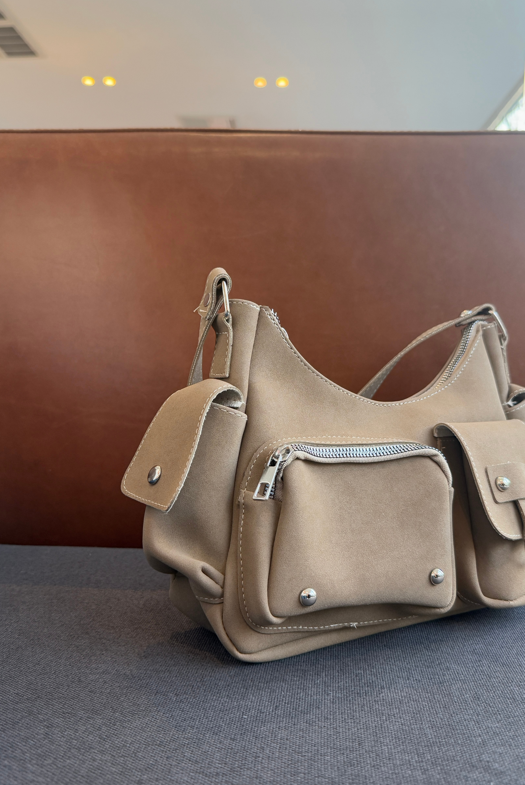 Kadın El ve Omuz Çantası VİZON