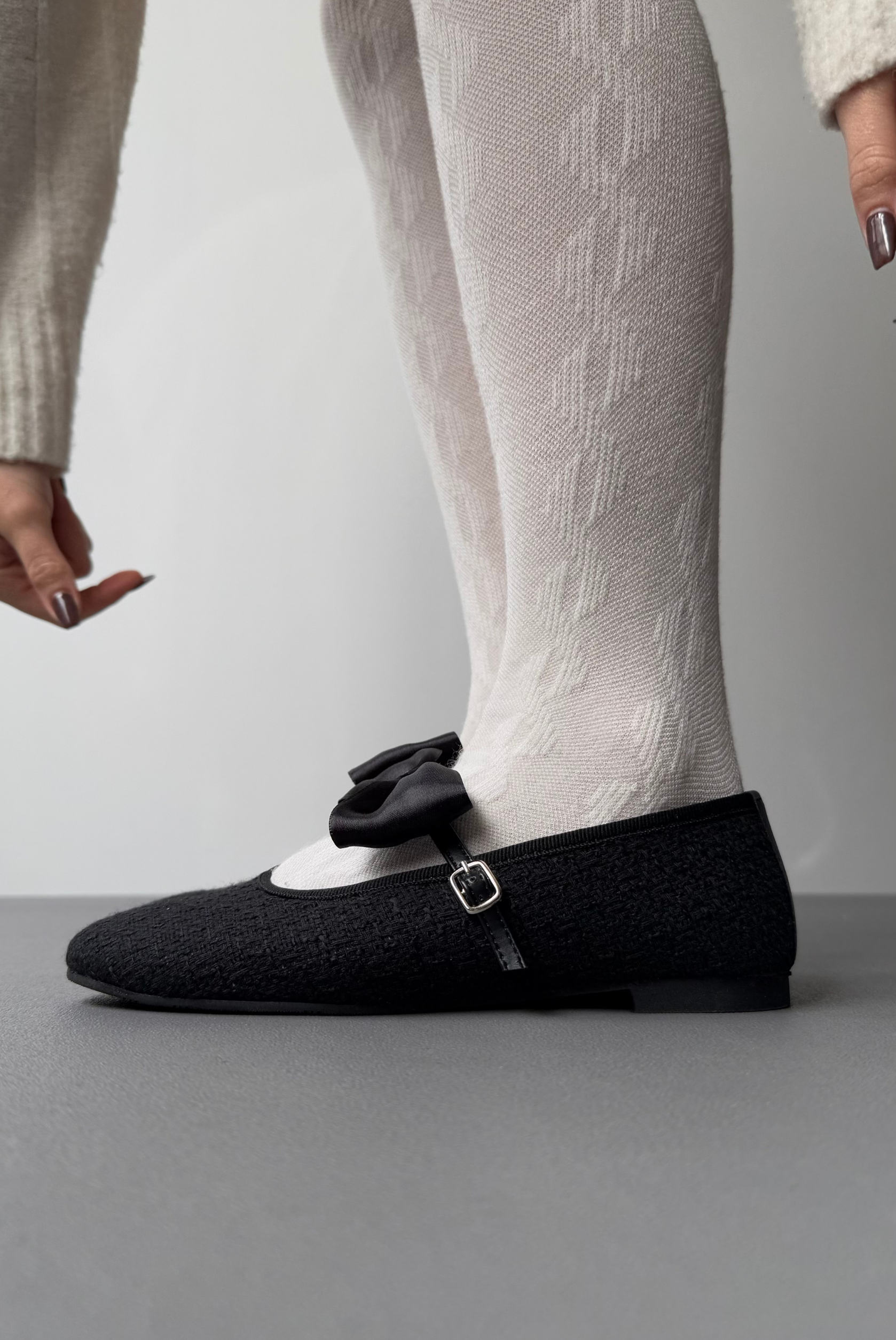 Kadın Fiyonklu Babet SİYAH