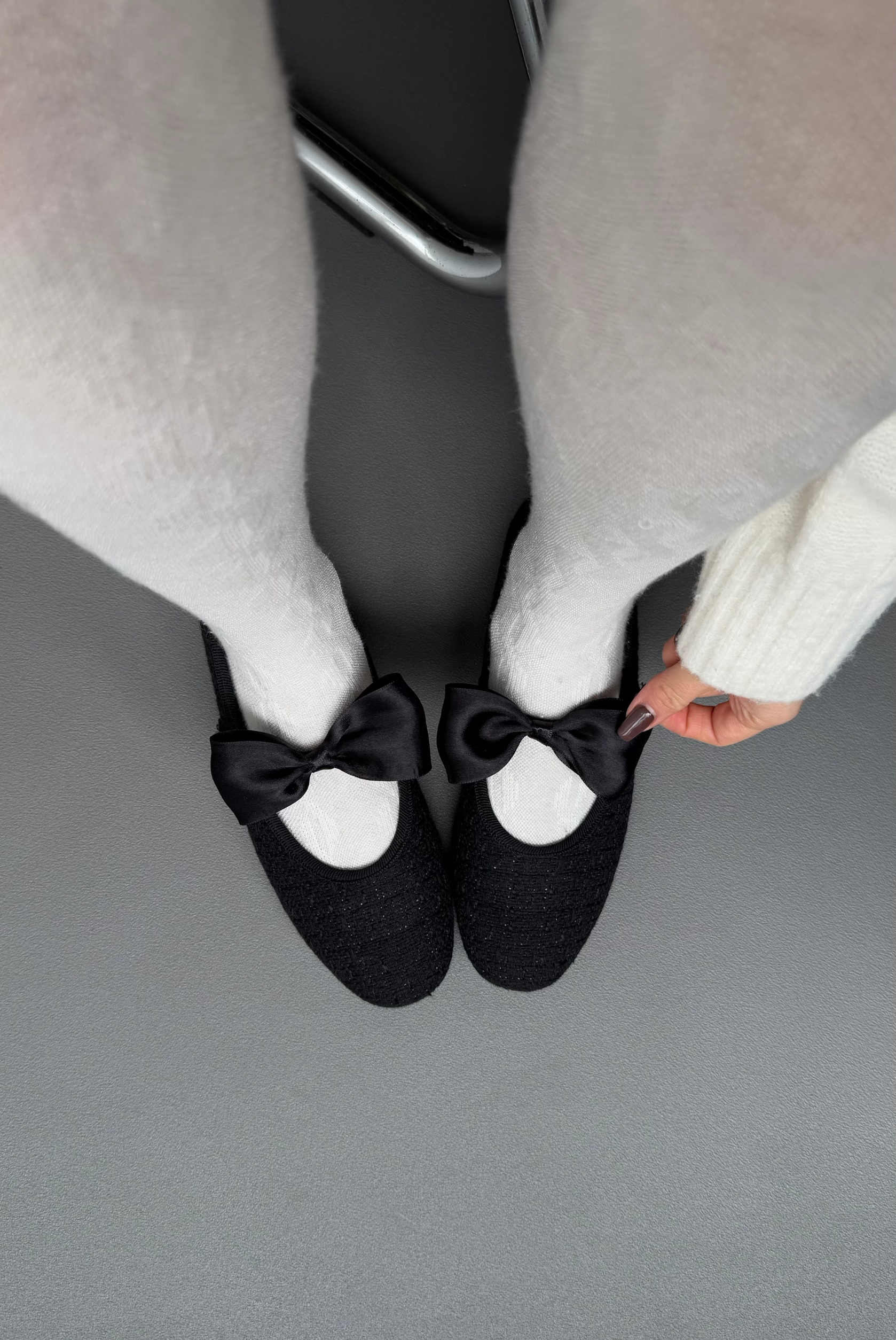 Kadın Fiyonklu Babet SİYAH