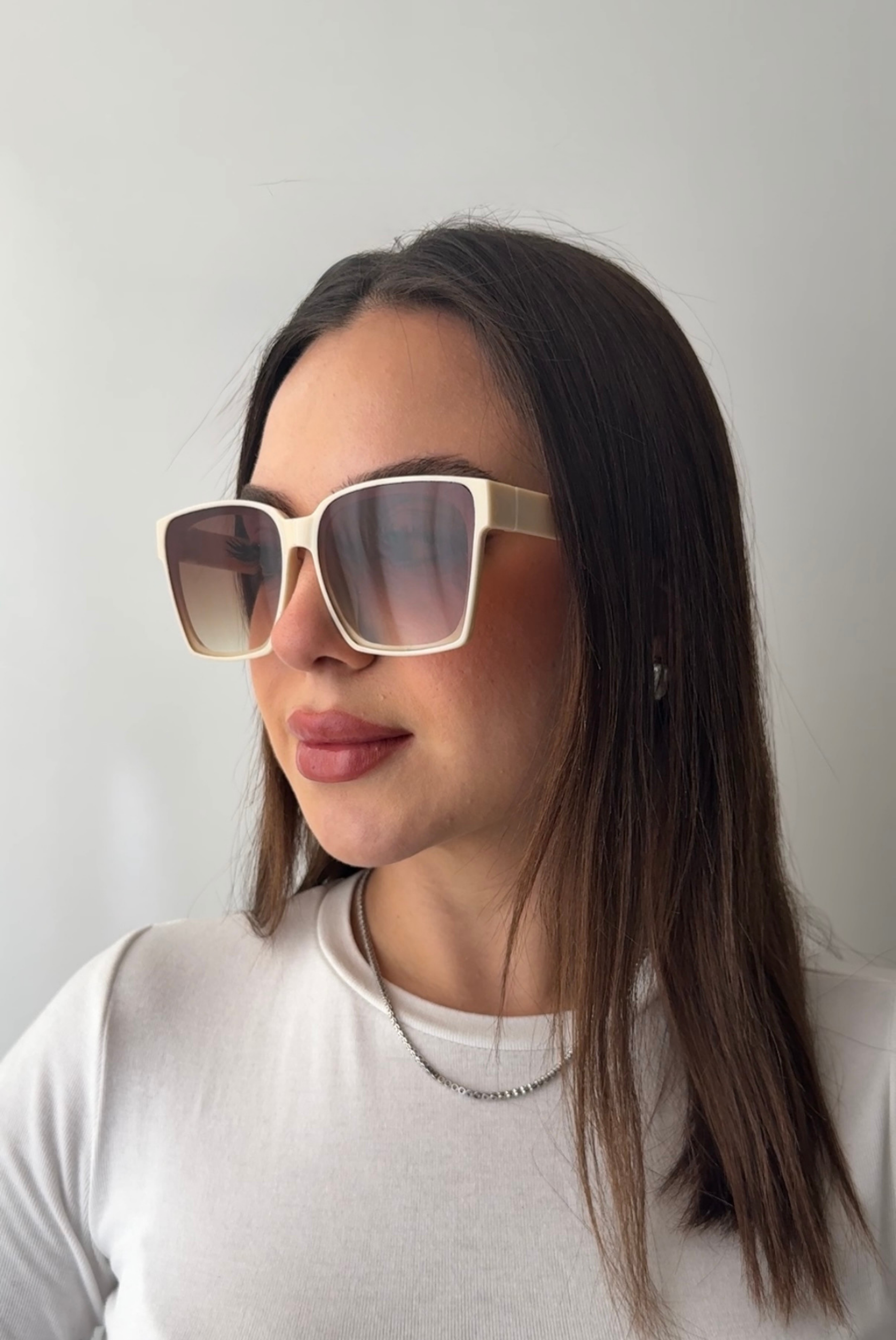 Kadın Güneş Gözlüğü BEJ RENKLİ