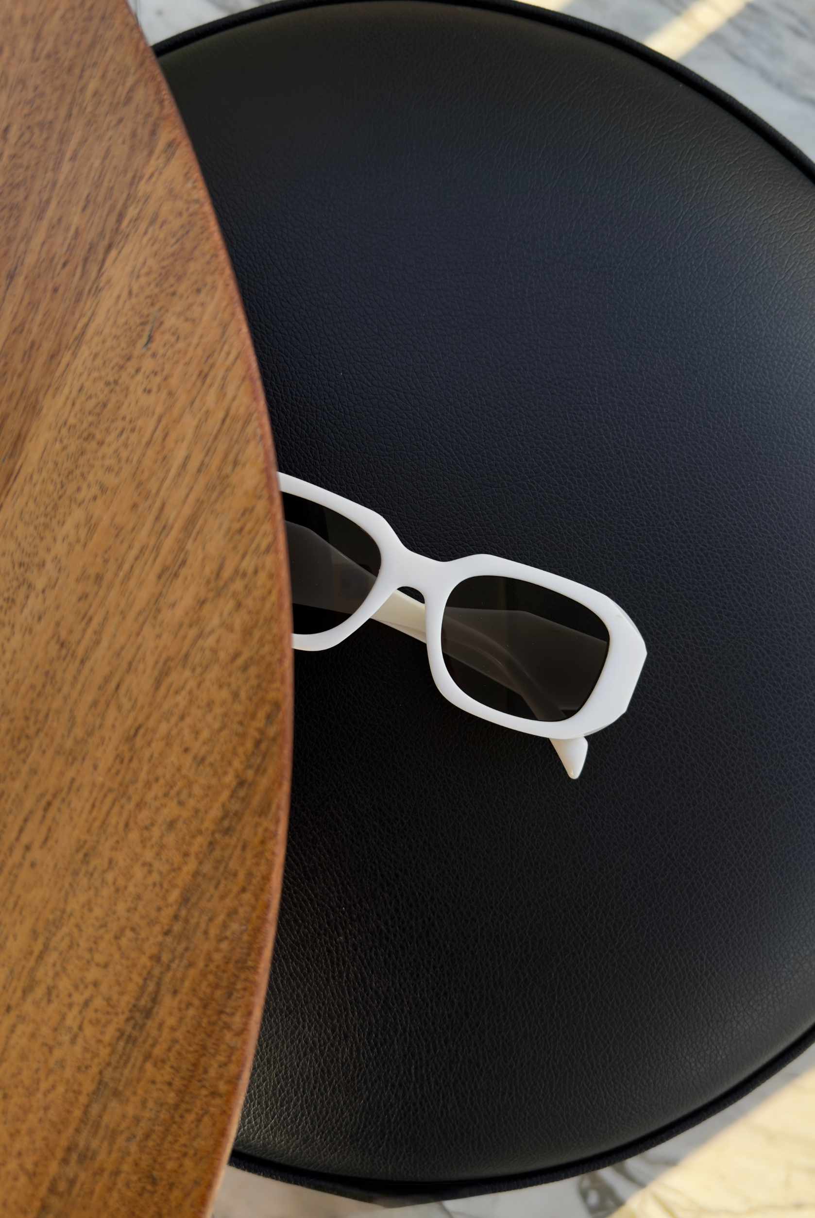 Kadın Güneş Gözlüğü BEYAZ SİYAH