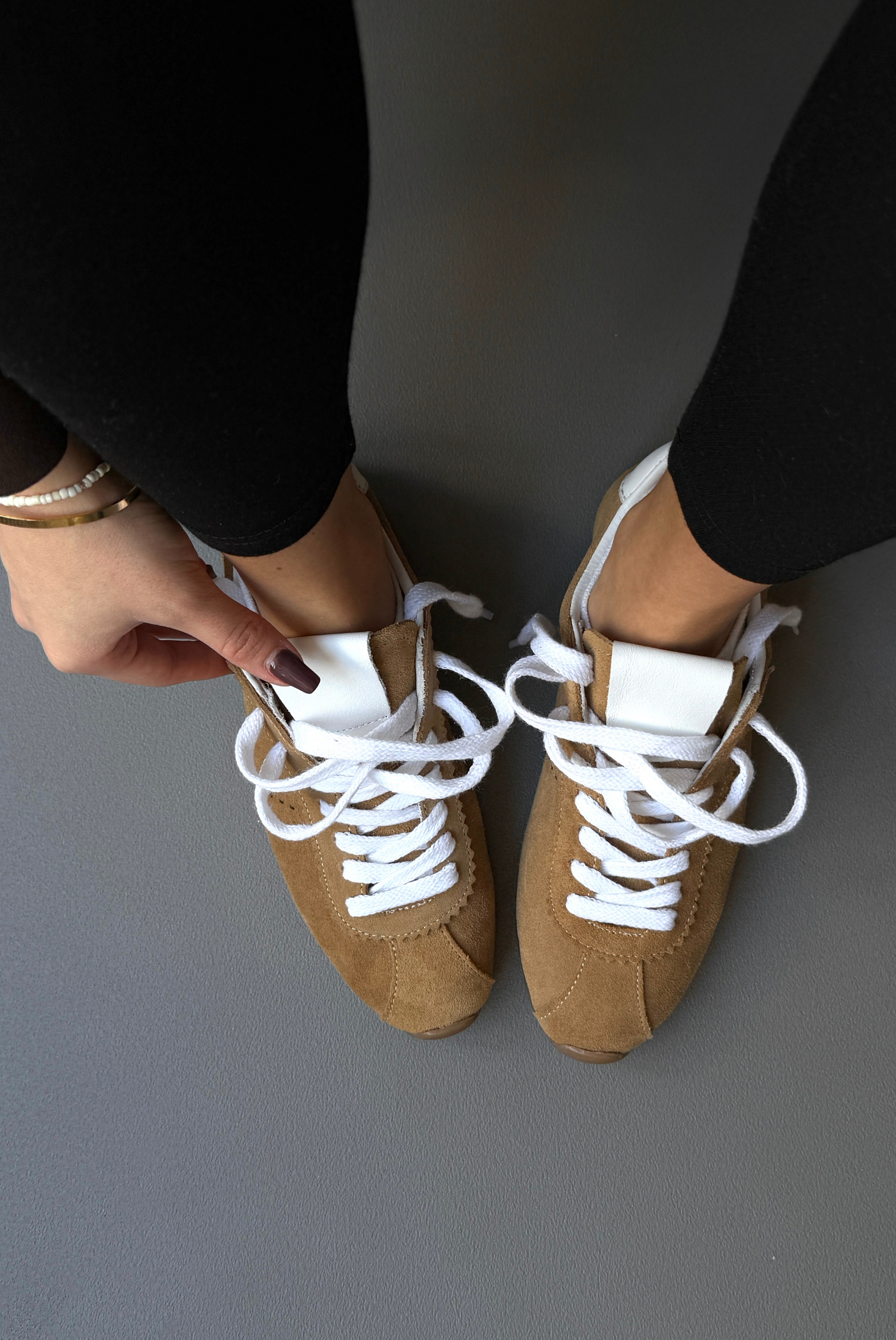 Kadın Hakiki Deri Ayakkabı CAMEL SÜET