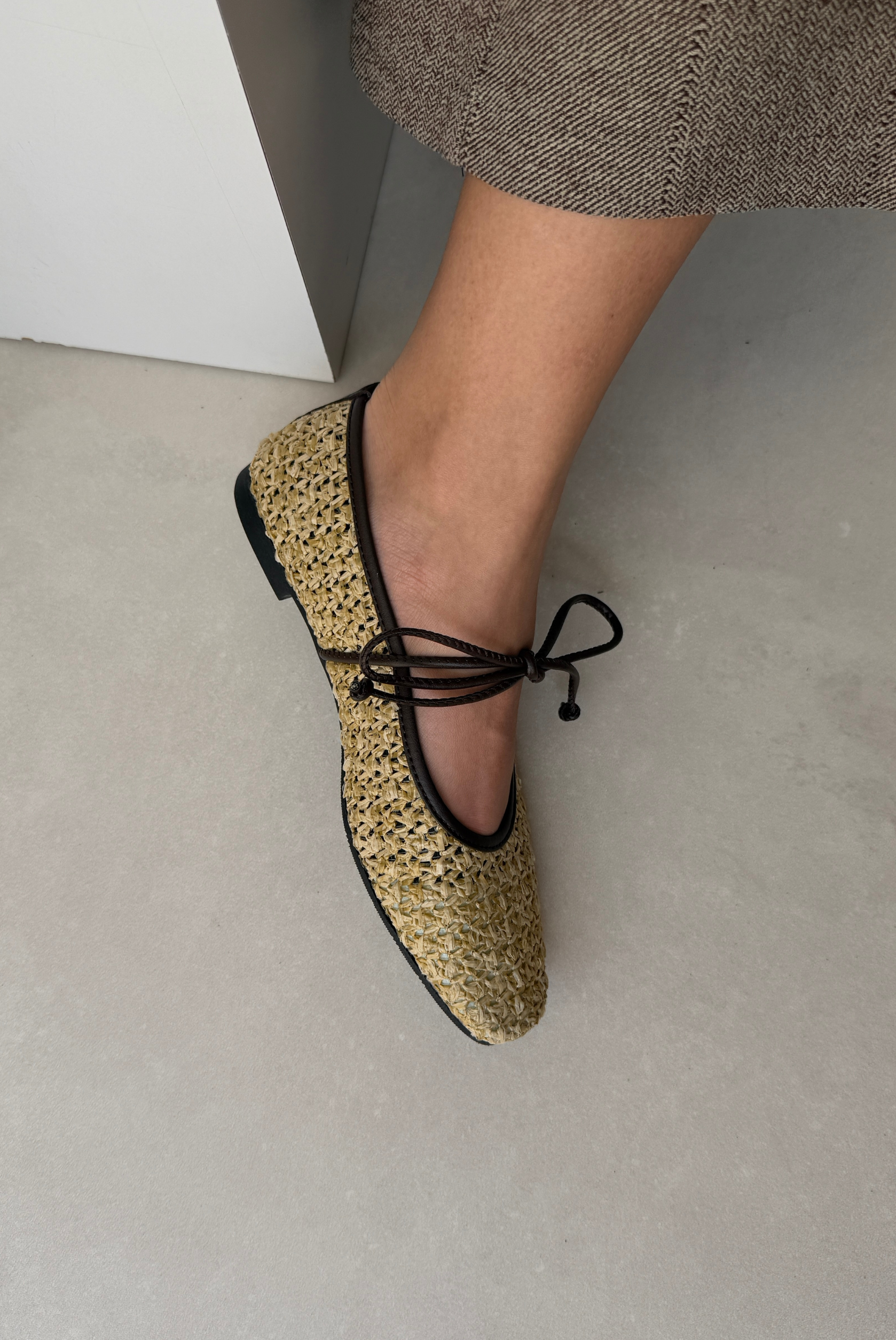 Kadın Hasır Babet ACI KAHVE