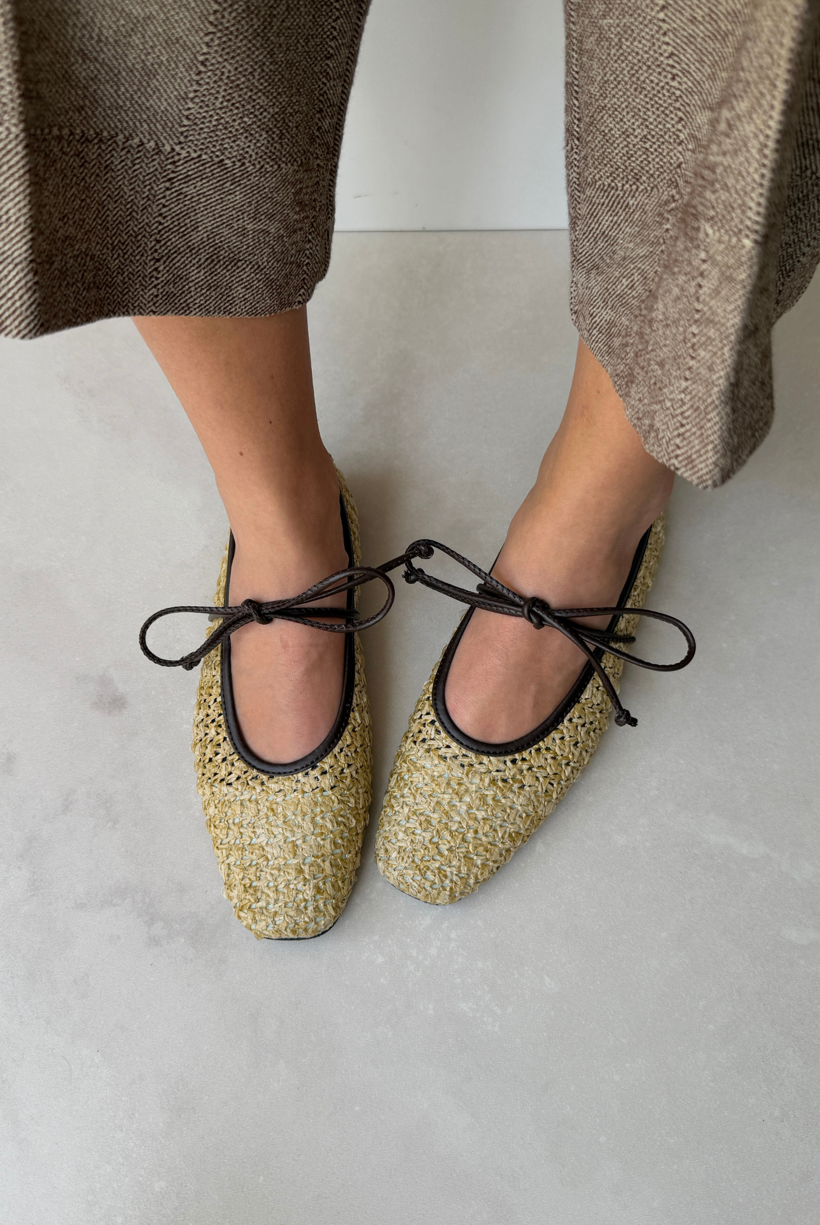 Kadın Hasır Babet ACI KAHVE