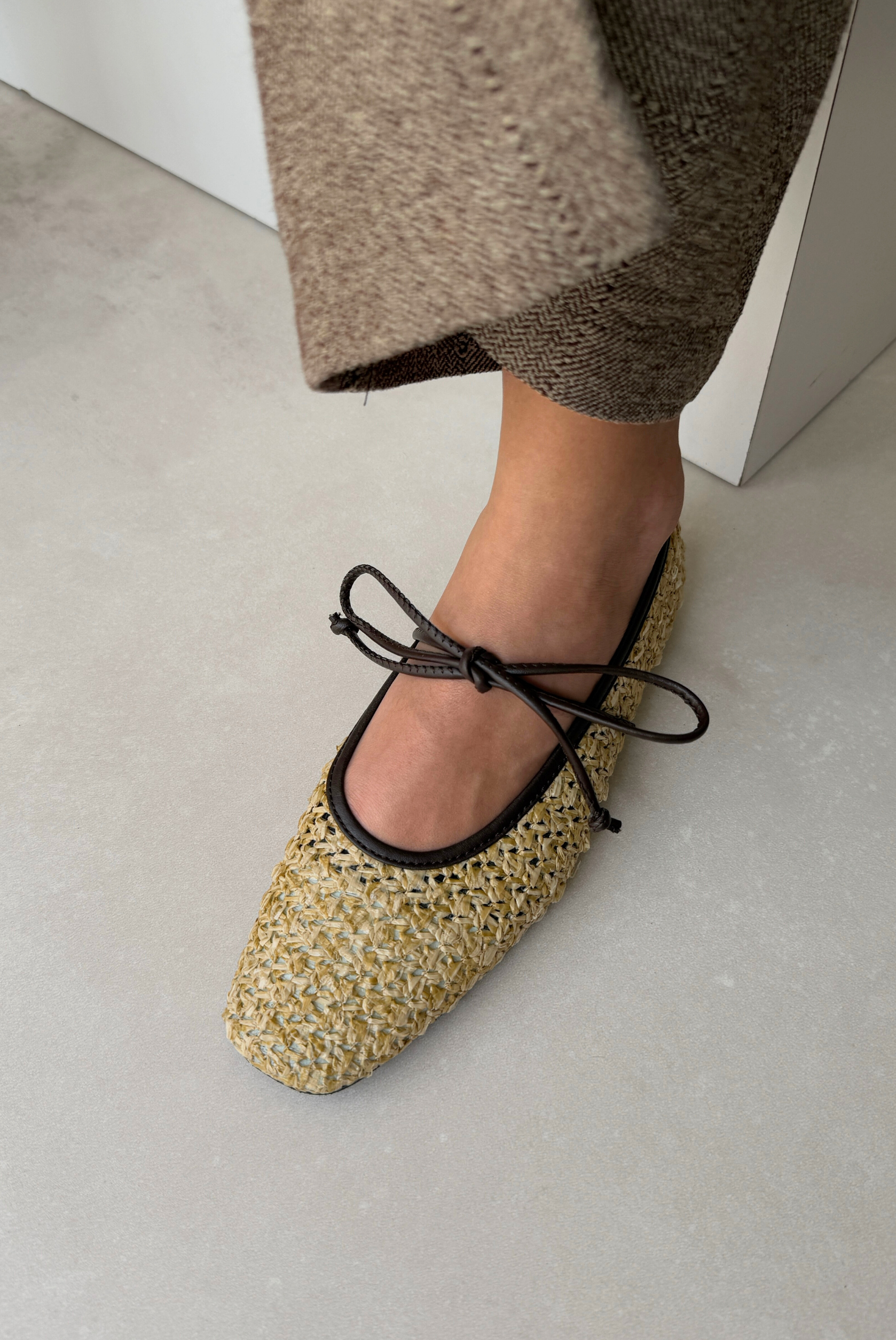 Kadın Hasır Babet ACI KAHVE