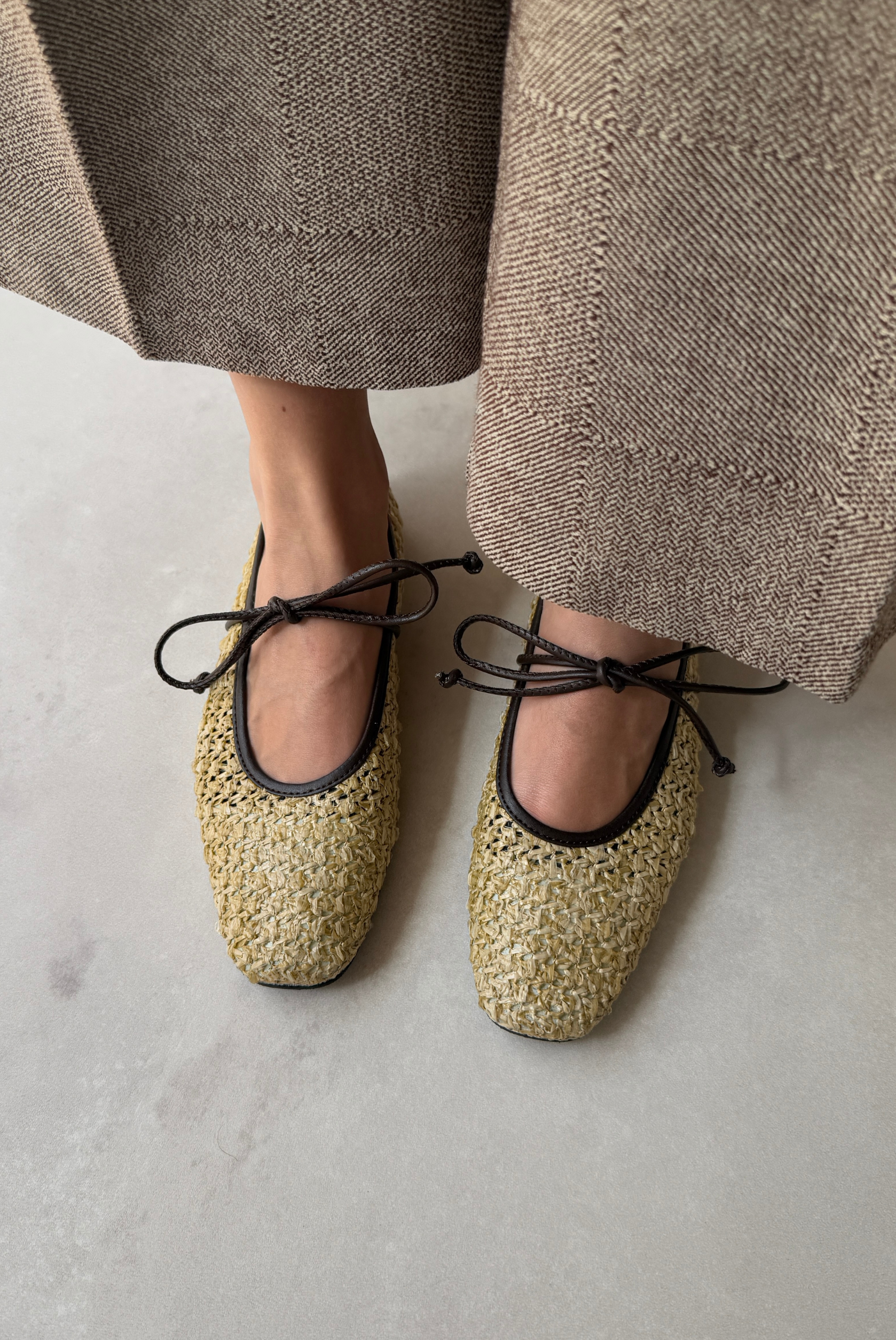 Kadın Hasır Babet ACI KAHVE