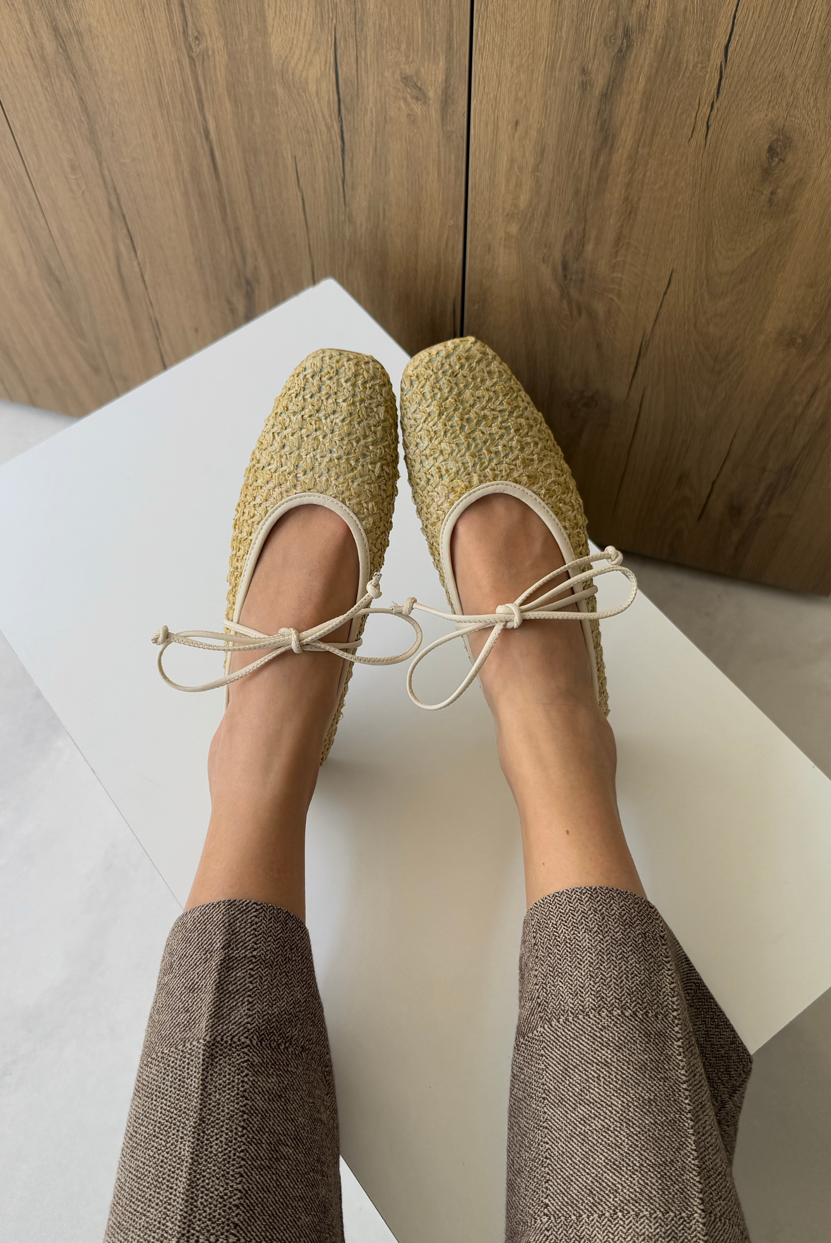 Kadın Hasır Babet BEJ