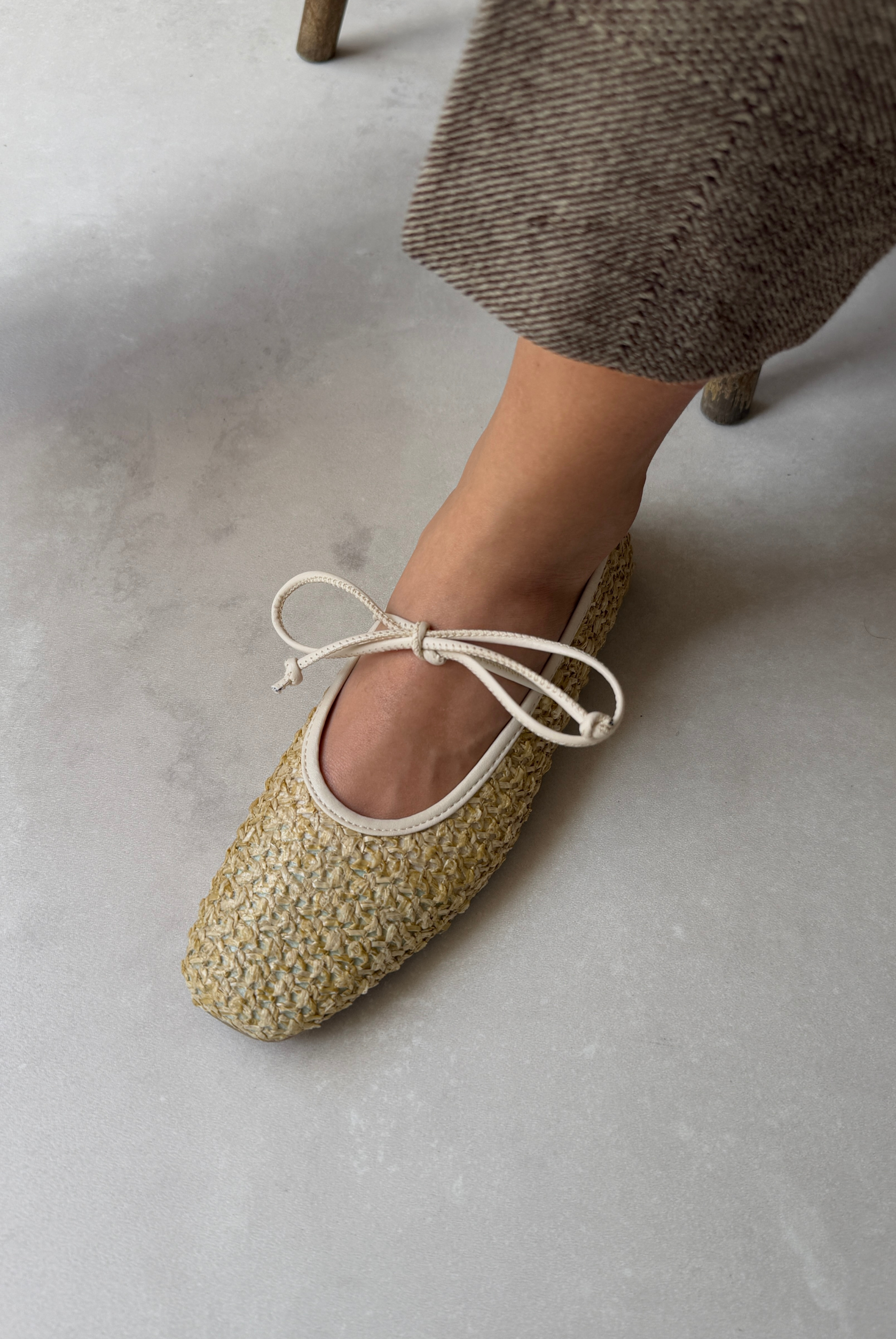 Kadın Hasır Babet BEJ