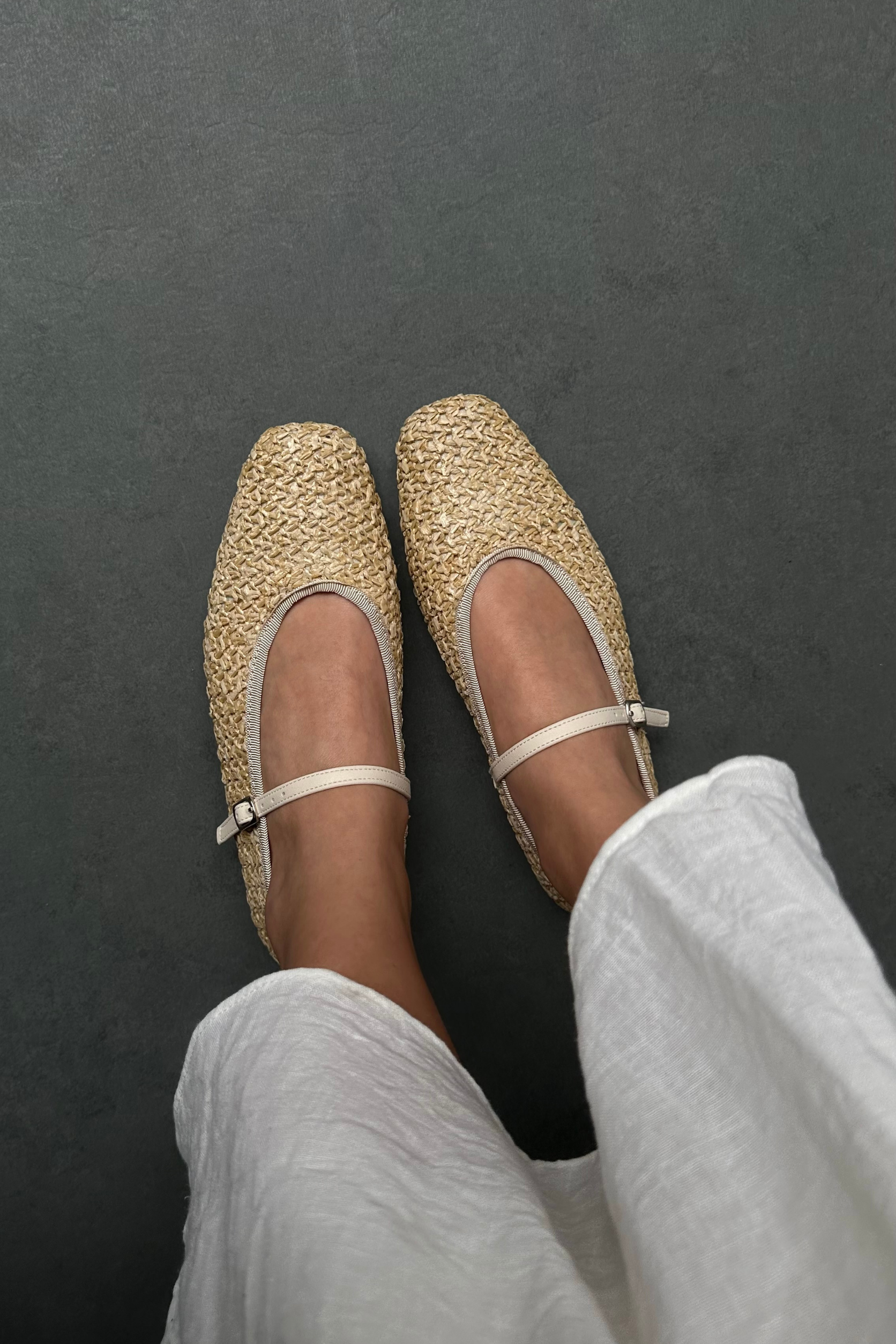 Kadın Hasır Terlik BEJ