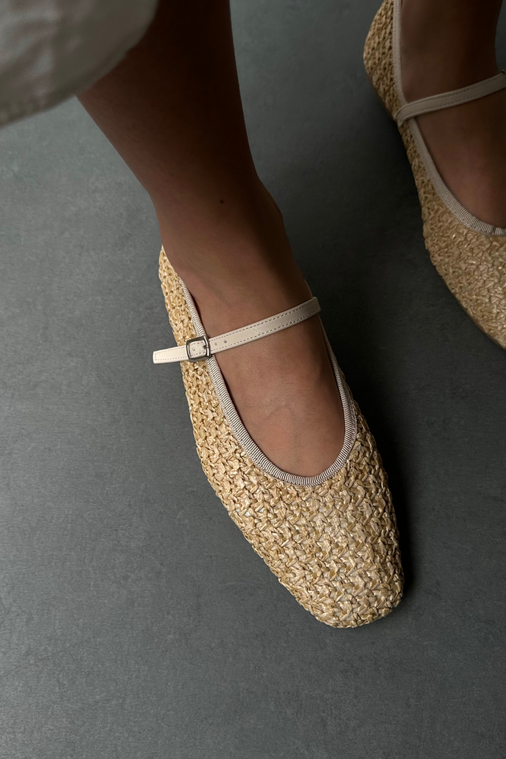 Kadın Hasır Terlik BEJ