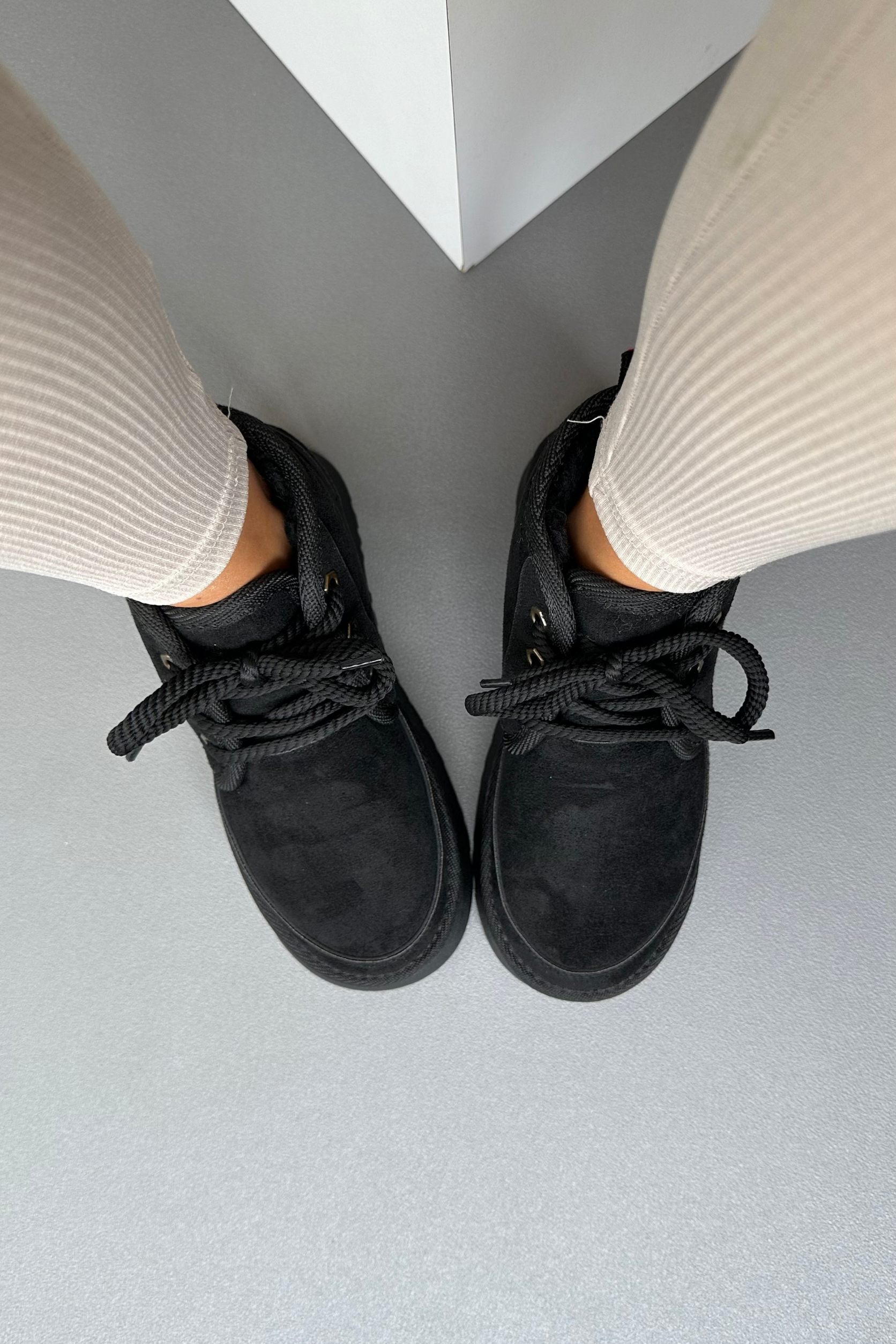 Kadın İçi Kürklü Bot SİYAH SÜET