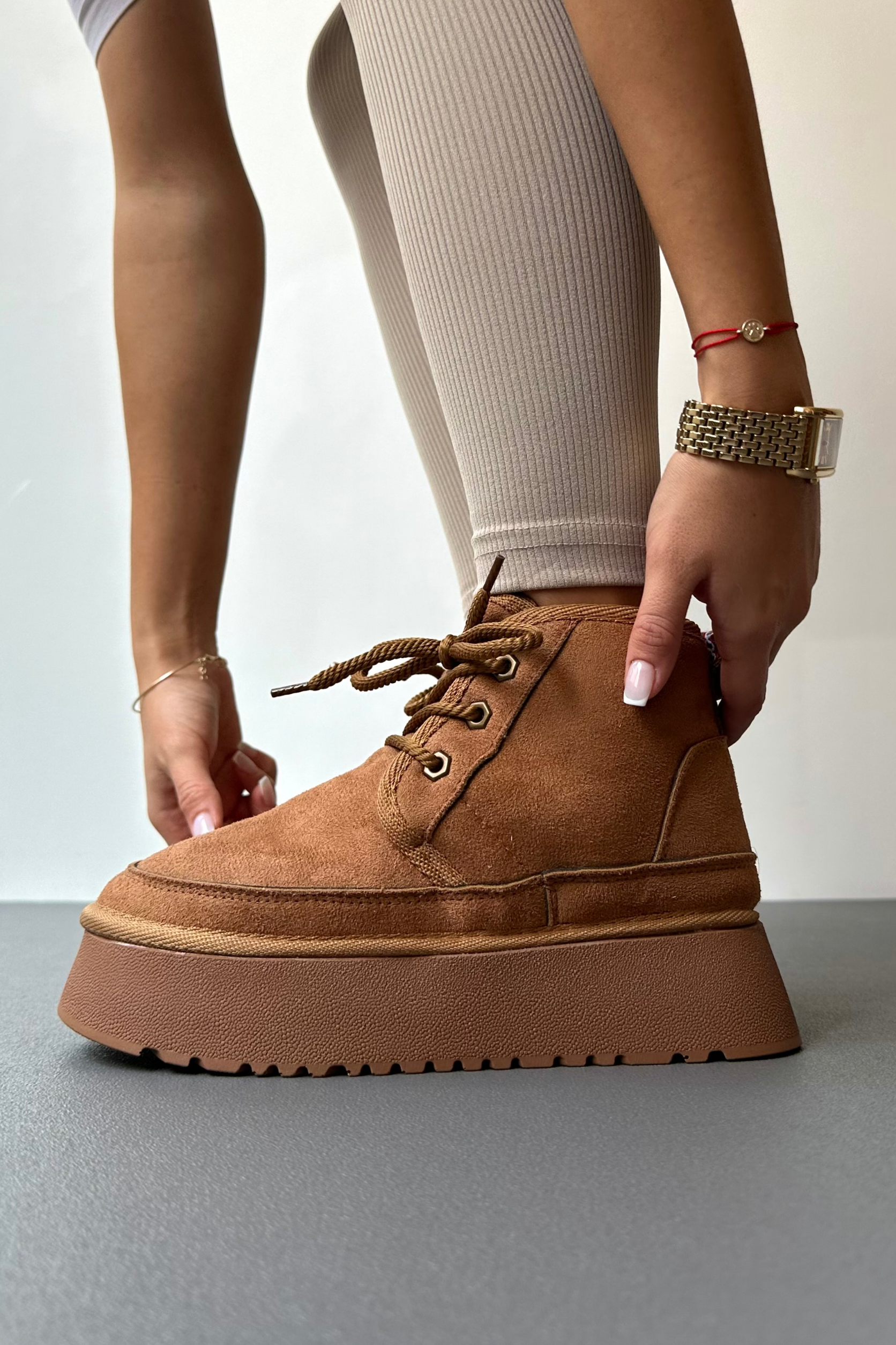 Kadın İçi Kürklü Bot TABA SÜET