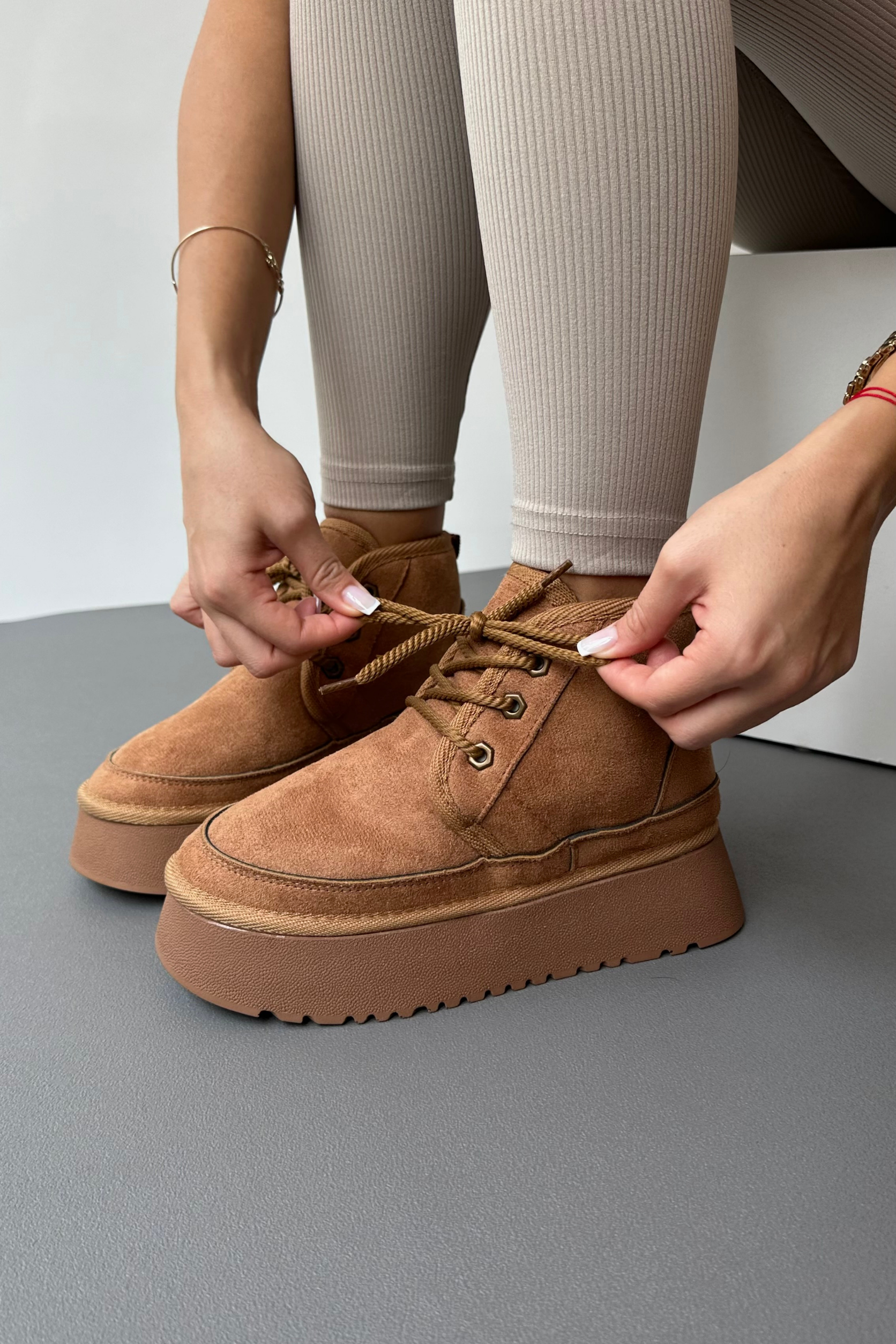 Kadın İçi Kürklü Bot TABA SÜET