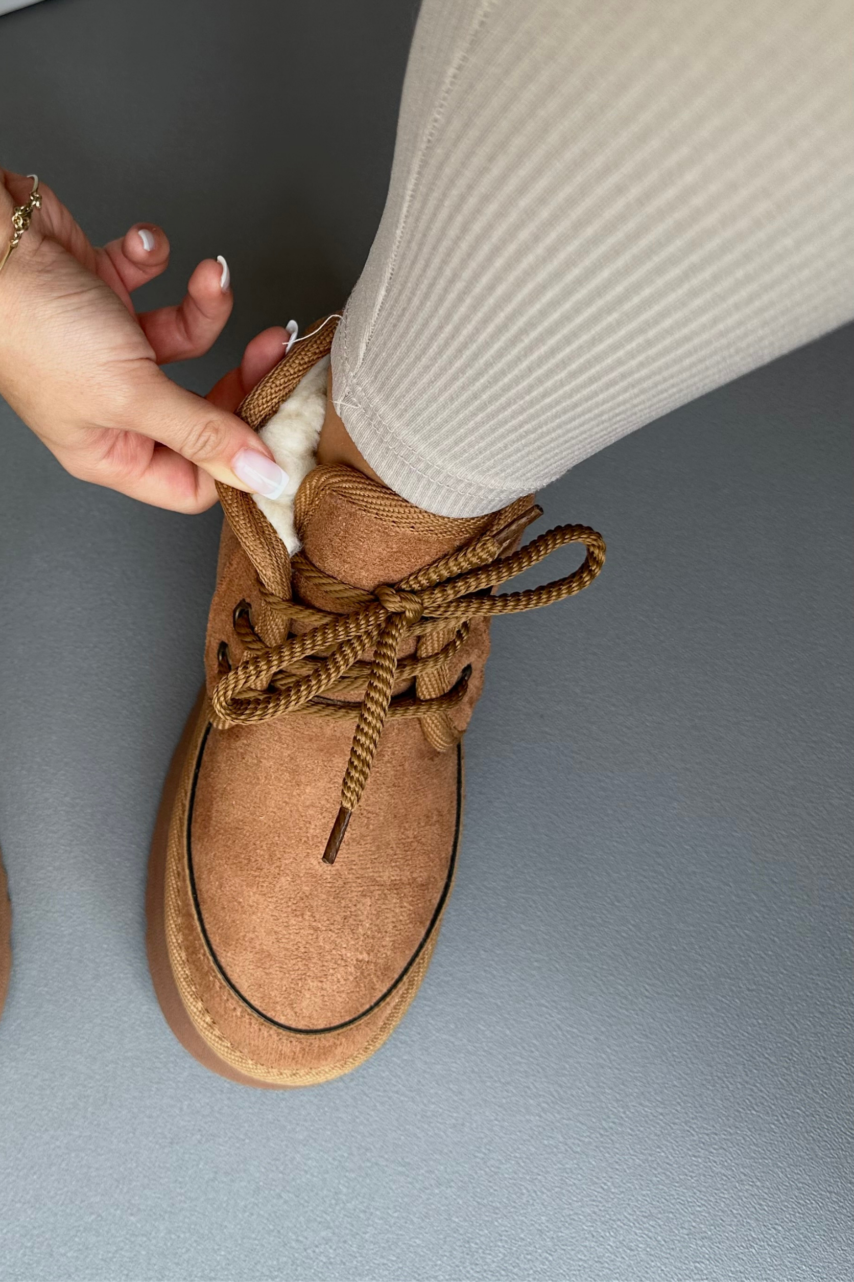 Kadın İçi Kürklü Bot TABA SÜET